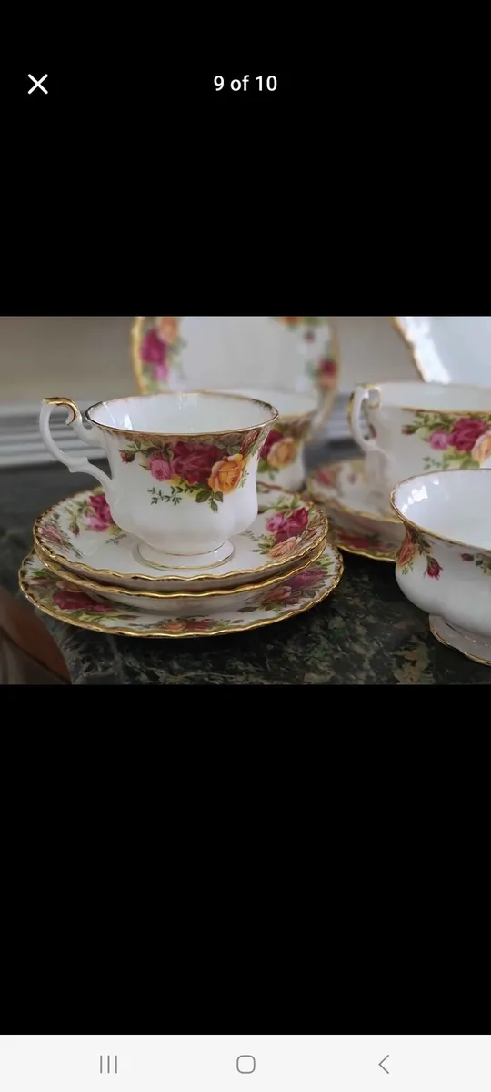 Royal Albert old country roses 24 piece teaset - Image 4