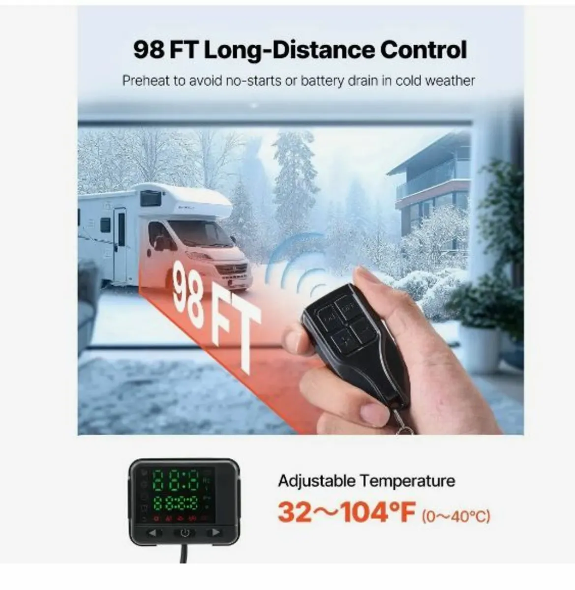 Diesel Air Heater, 8 kW DC12-24V, Fast Heating - Image 4