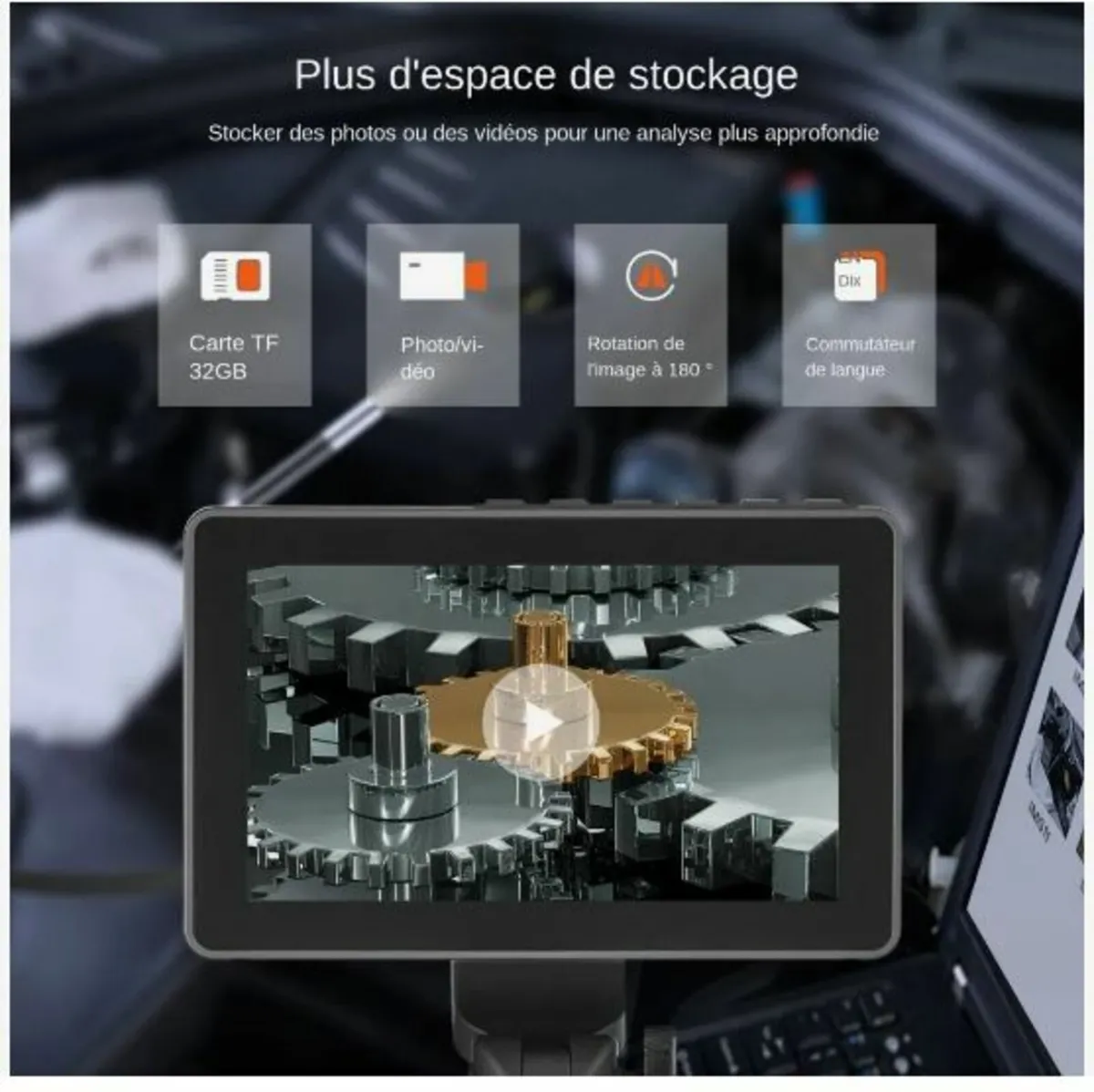 Articulating Borescope Camera with Light - Image 2