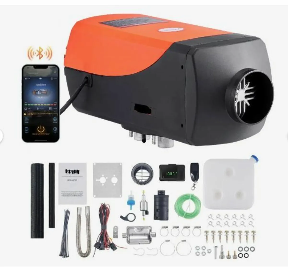 Bluetooth App Control Diesel Air Heater, 12V 8KW - Image 1