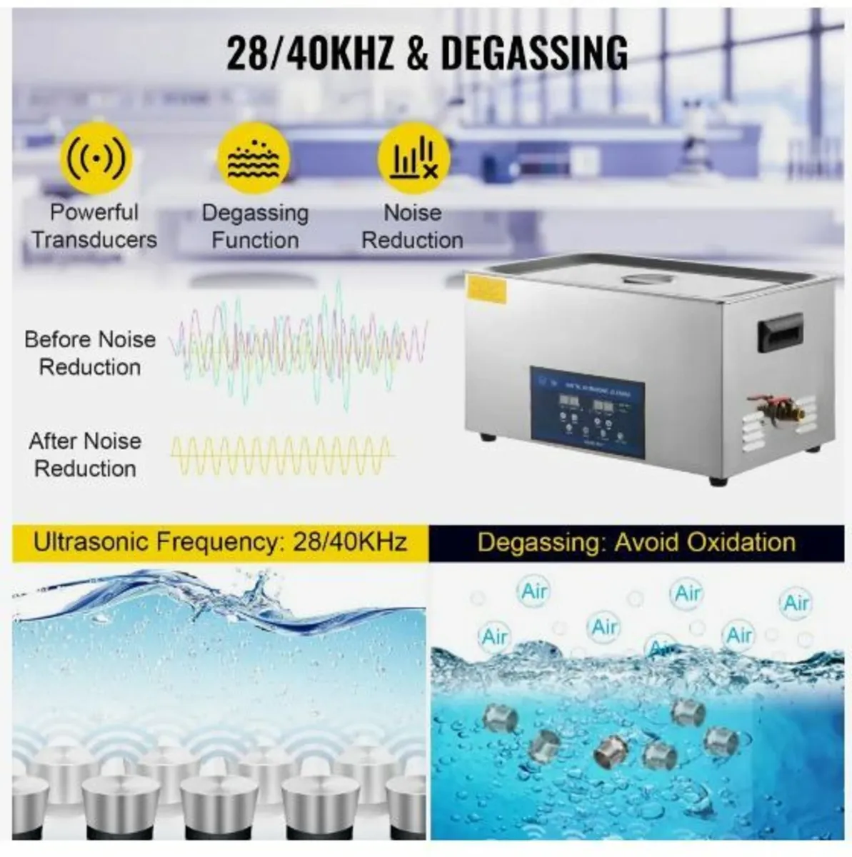 30L Ultrasonic Cleaner Dual Frequency Ultrasonic - Image 3