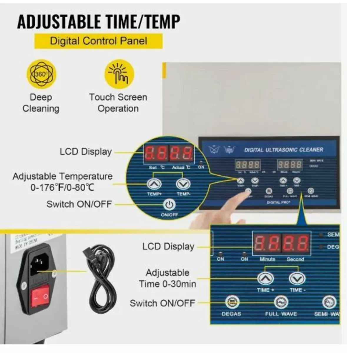 30L Ultrasonic Cleaner Dual Frequency Ultrasonic - Image 4