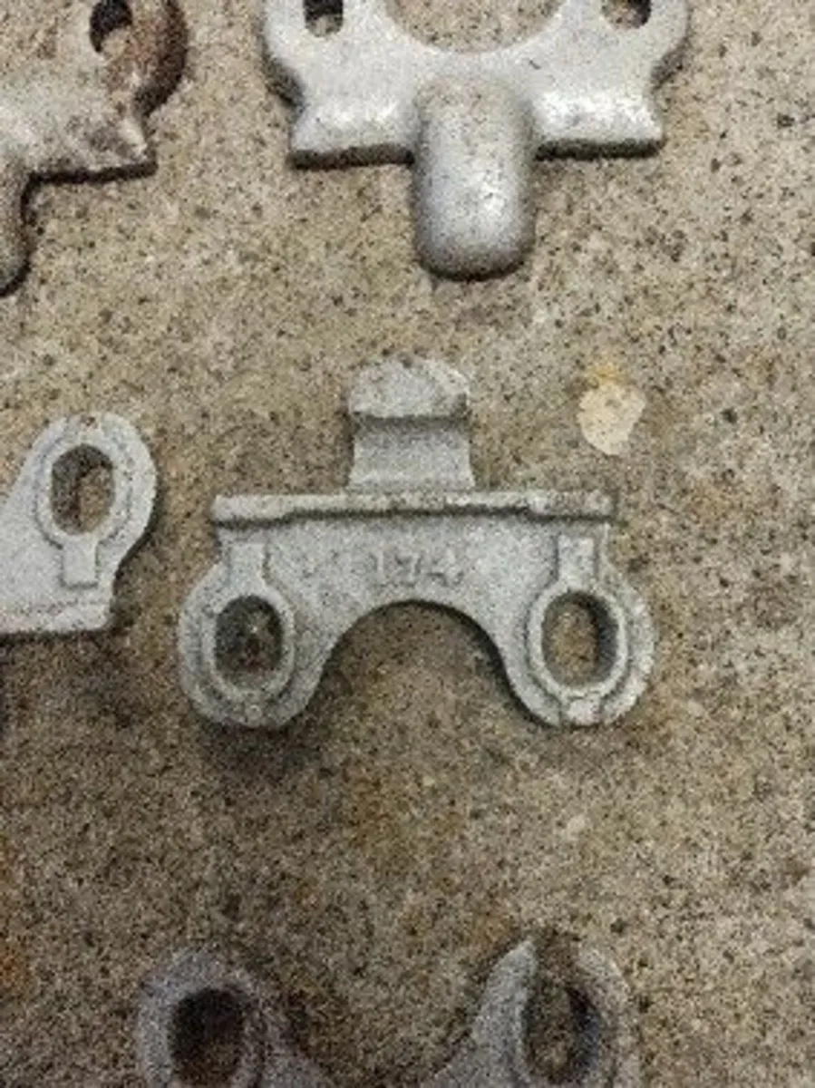 12. Vintage sickle mower hold down clips - Image 2