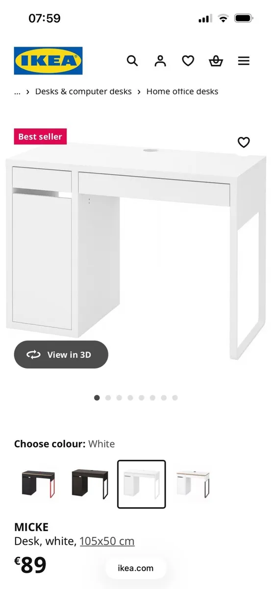 Study desk and chair - Image 4