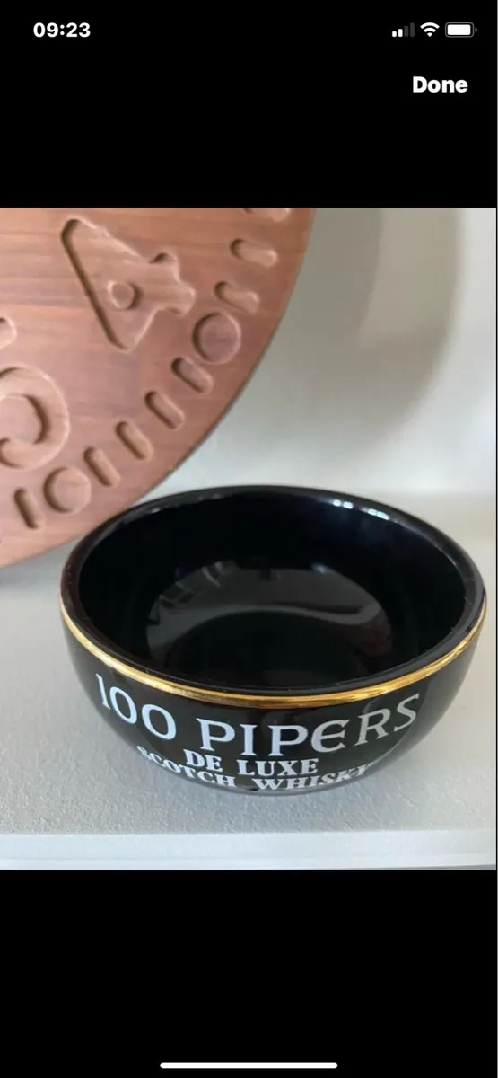 100 Pipers bar clock & Dish - Image 4