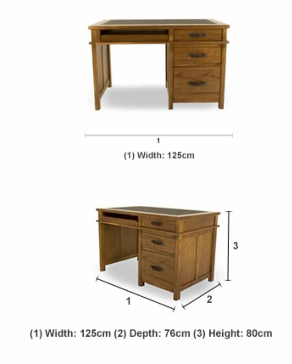 Office Desk & Cabinet - Image 2