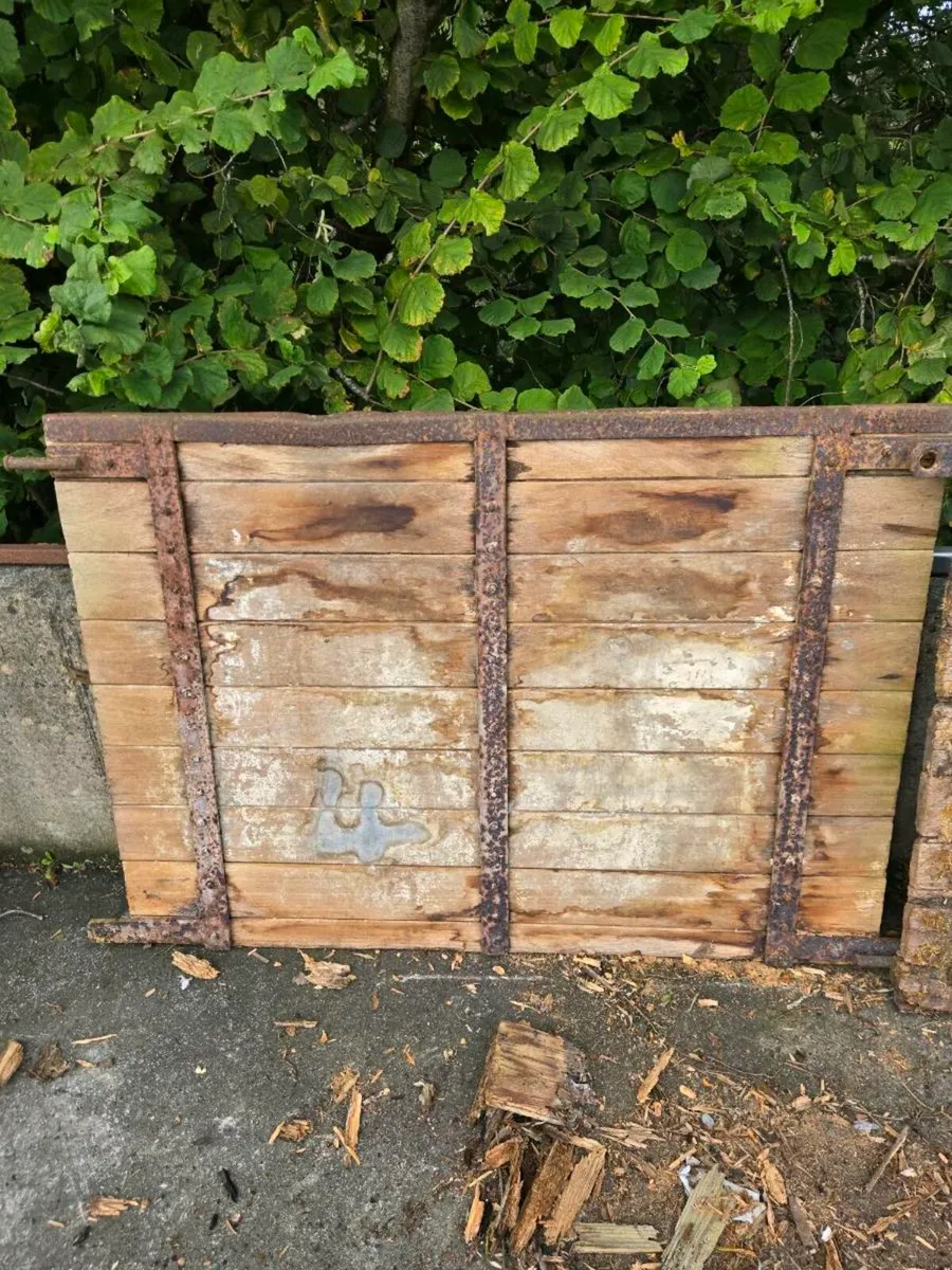Old oak timber gates - Image 1