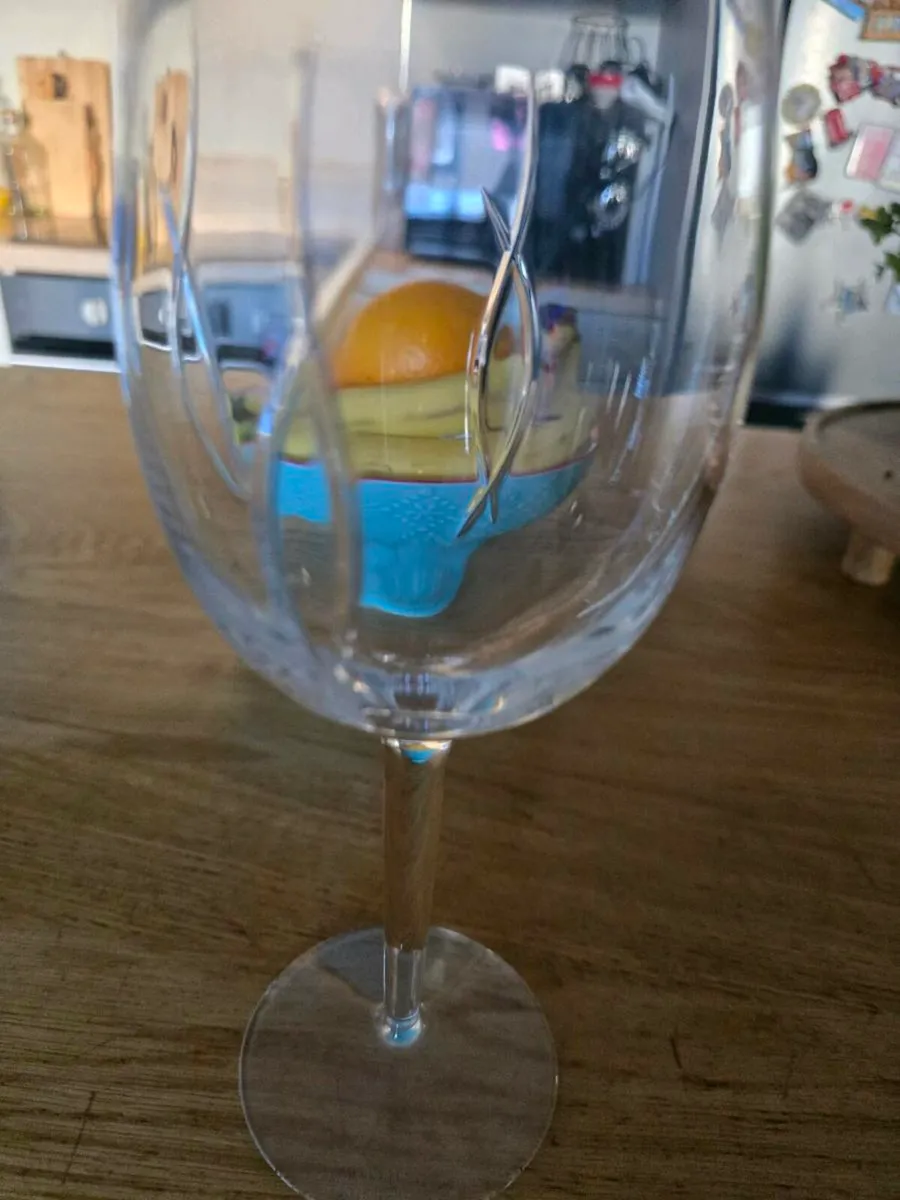 John rocha waterford large wine glasses .. - Image 1