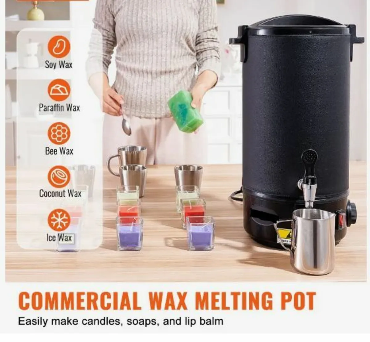 Wax Melter for Candle Making 10Liter - Image 2