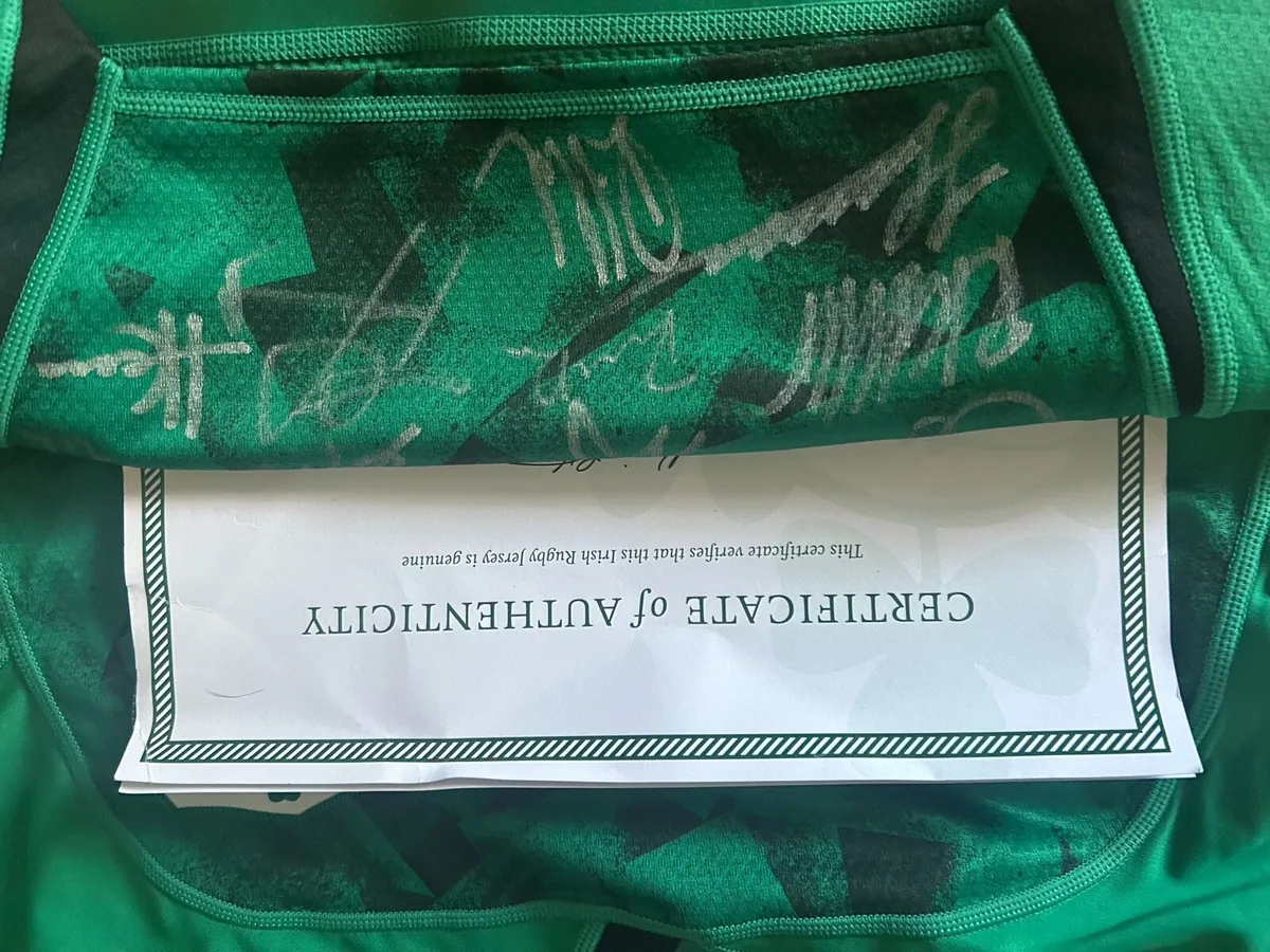 Signed Irish Rugby Jersey - Image 3