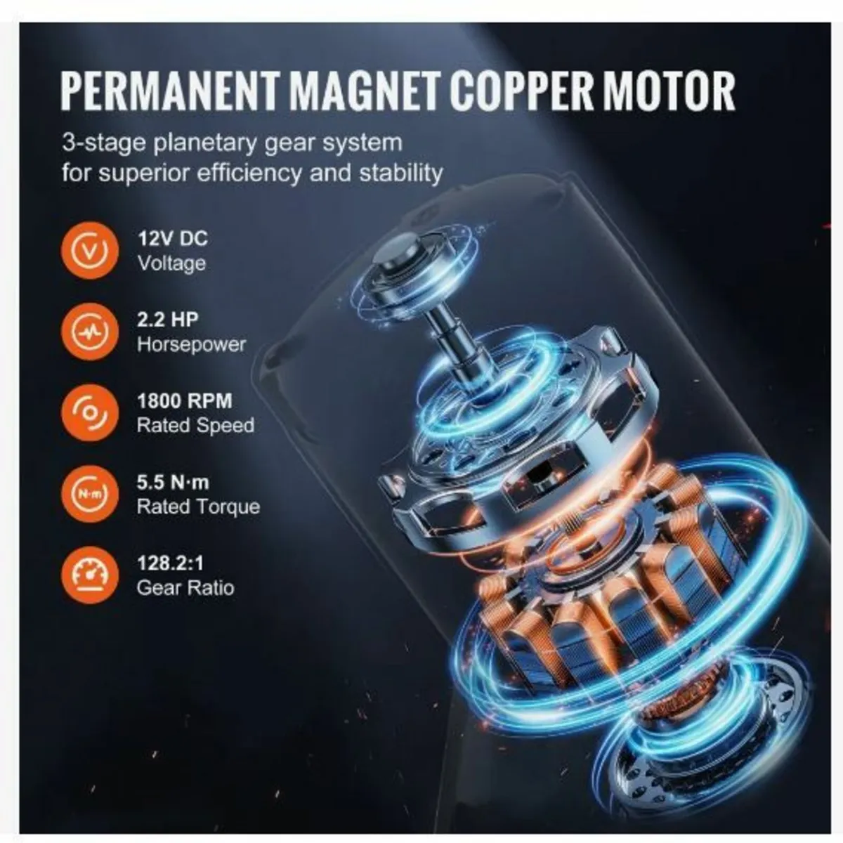 Electric Winch ATV UTV 2041.2 kg - Image 4