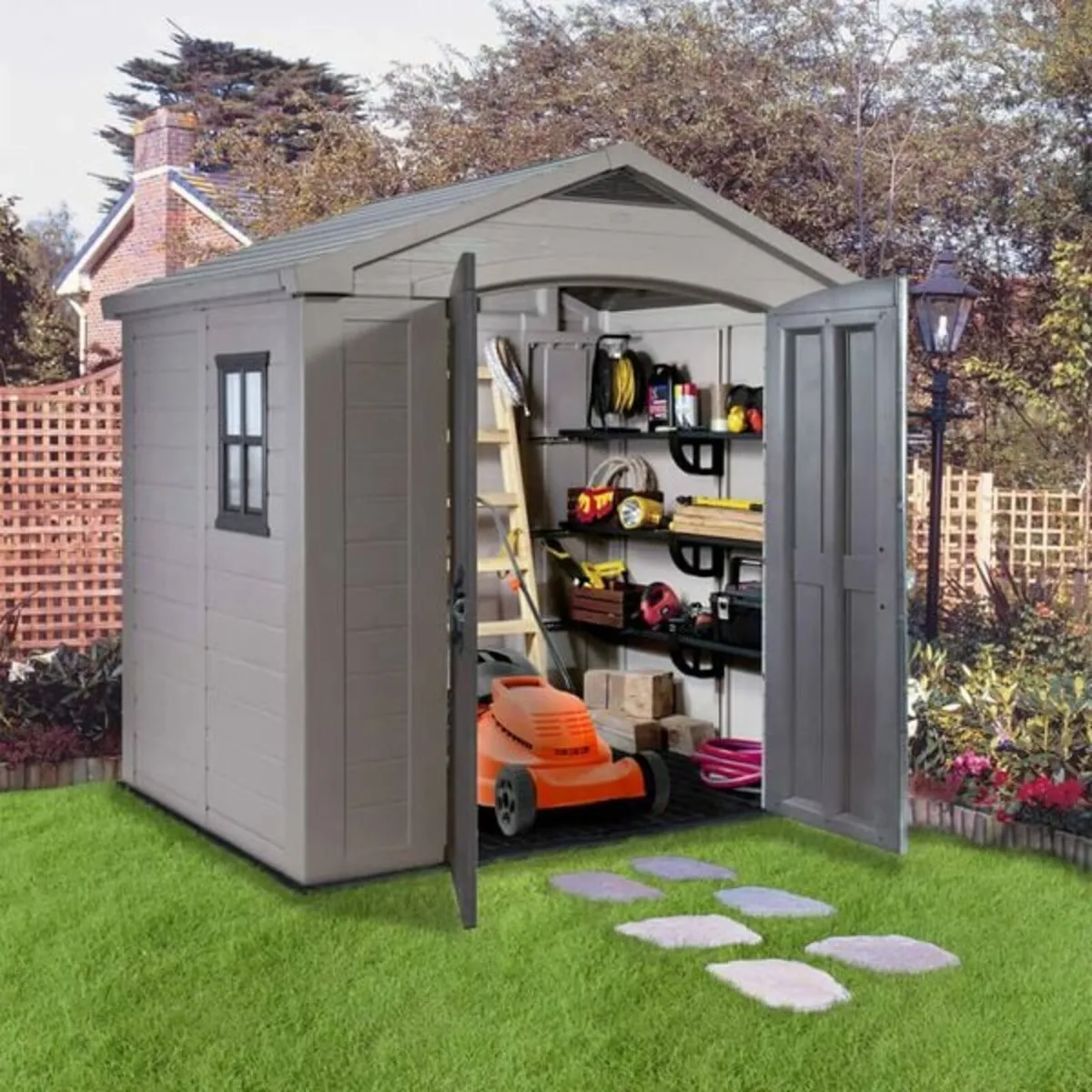 Garden Shed Factor 86 Beige - Image 4