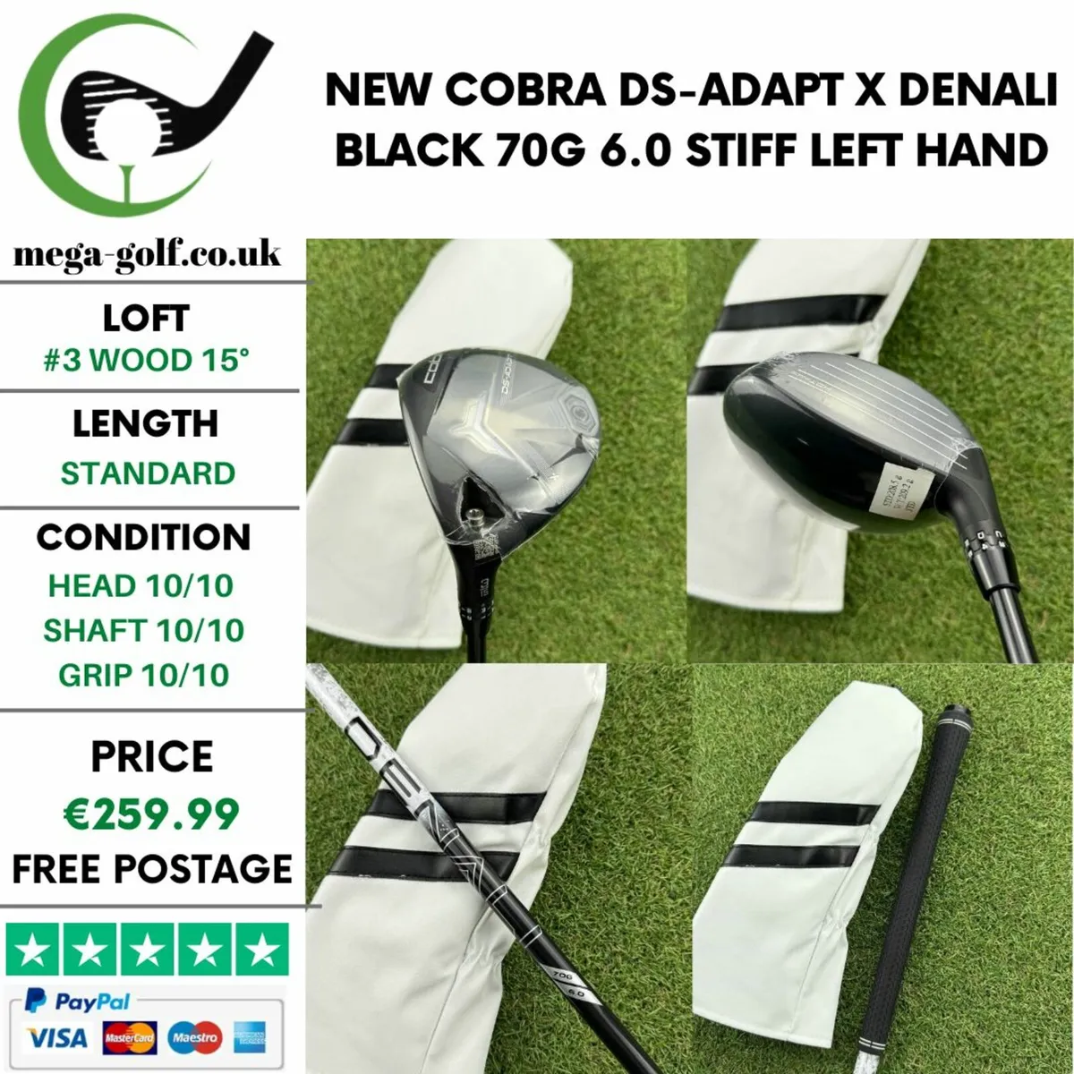 New Cobra DS-Adapt X #3 Wood 15° / Stiff - Image 1