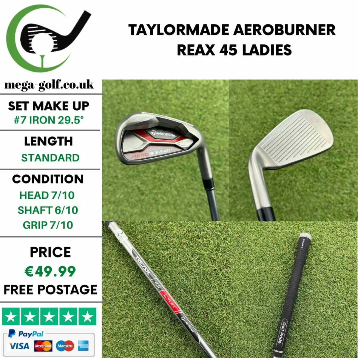Taylormade Aeroburner #7 Iron 29.5° / Ladies - Image 1