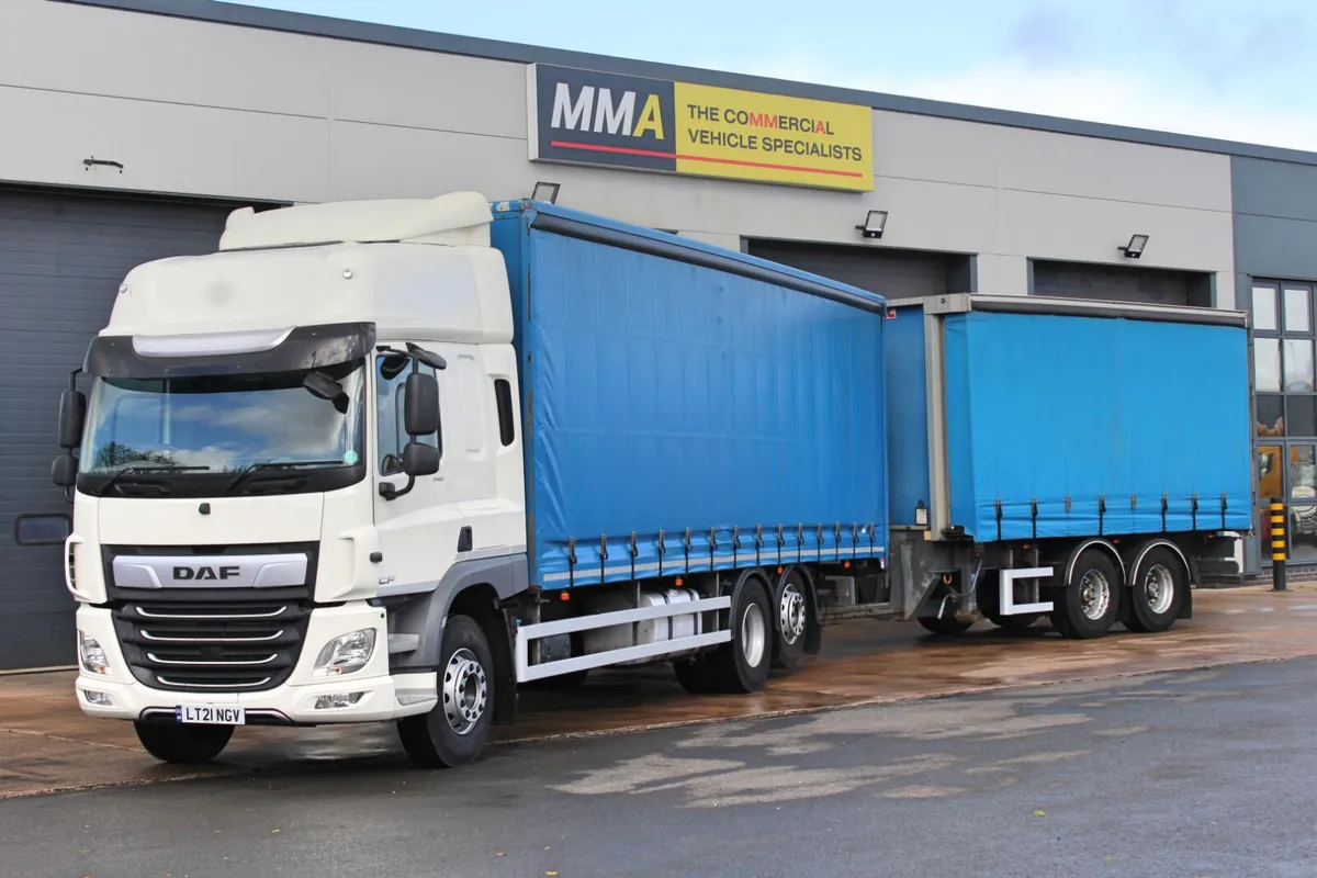 2021 (21) DAF CF 340 6X2 CURTAIN SIDER (EURO 6) - Image 1
