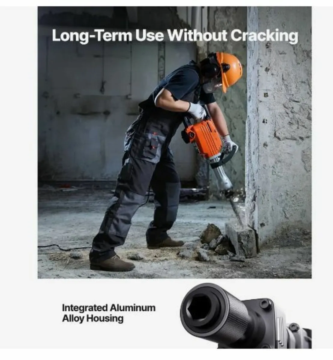 Demolition Jack Hammer Concrete Breaker 2200W - Image 2