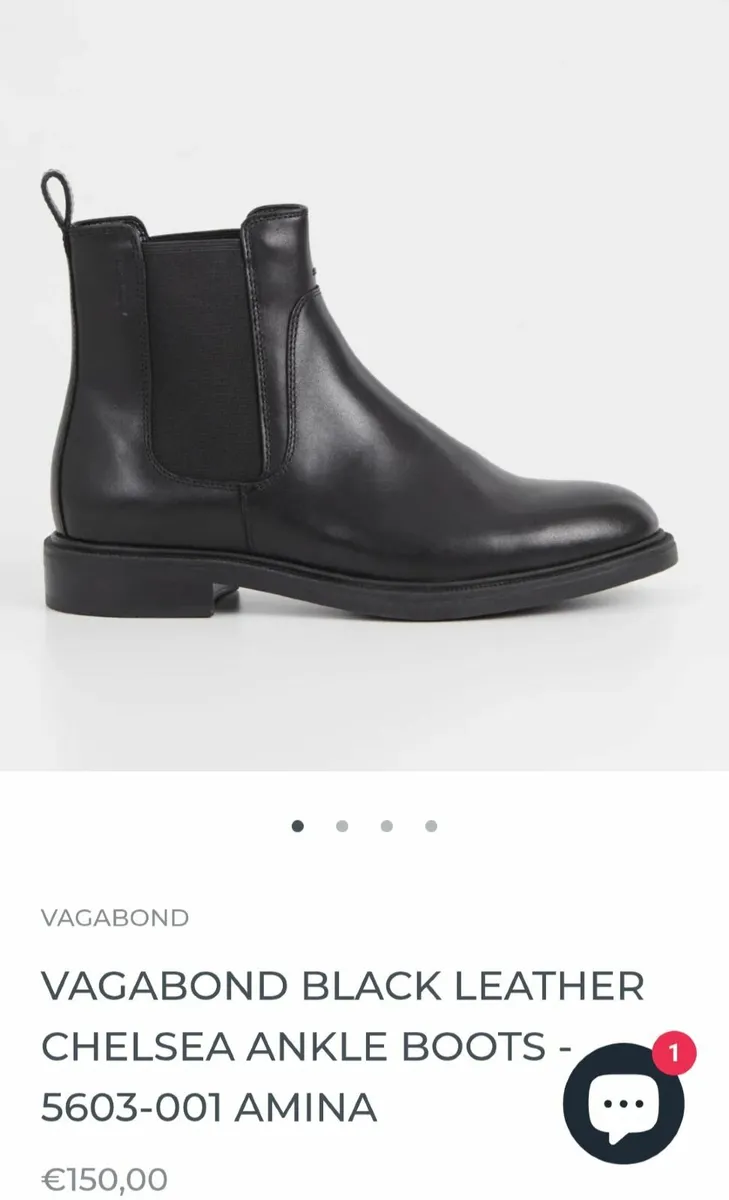 Leather Boots Vagabond Size 4 - Image 1