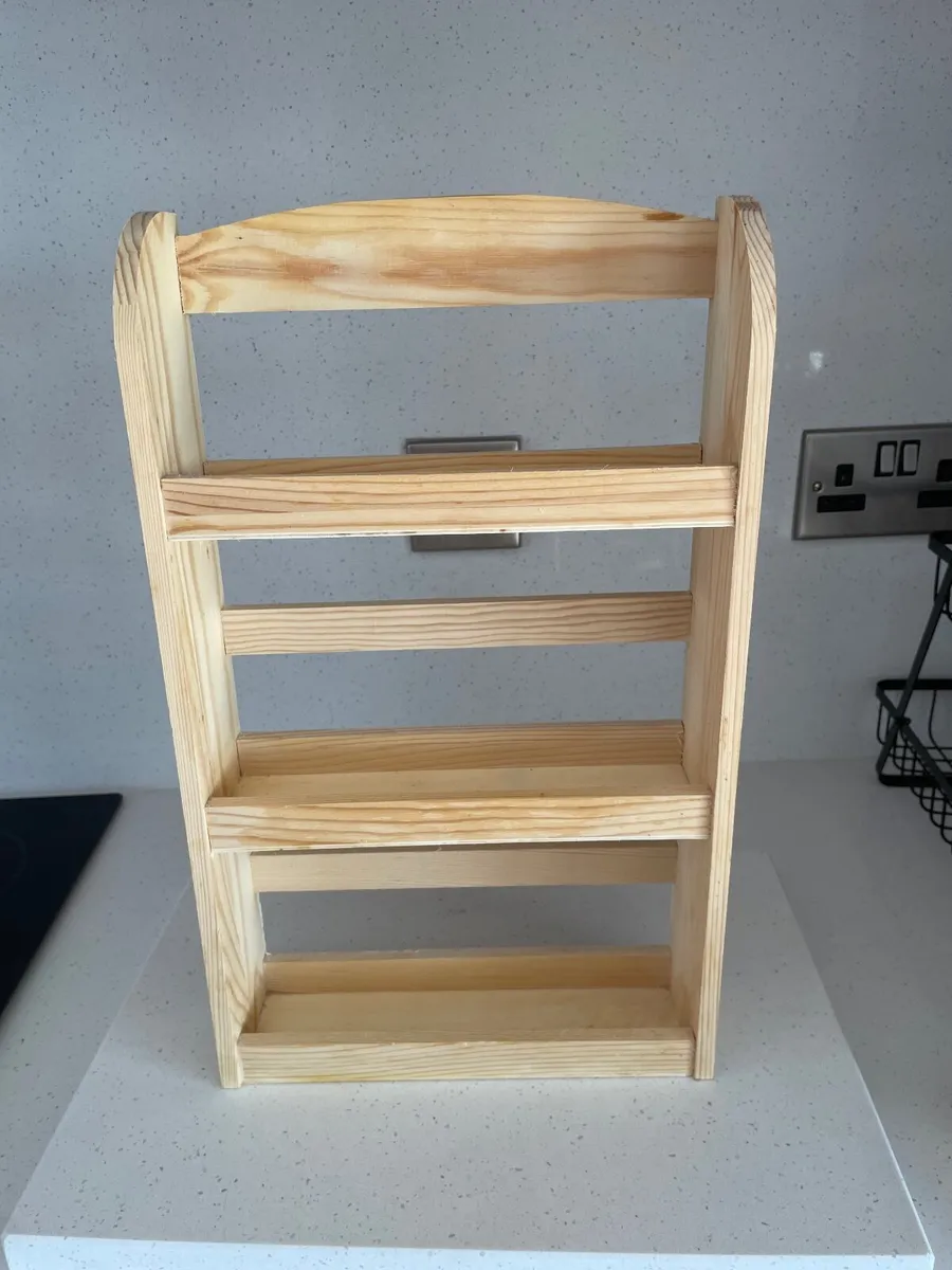 Wooden spice rack