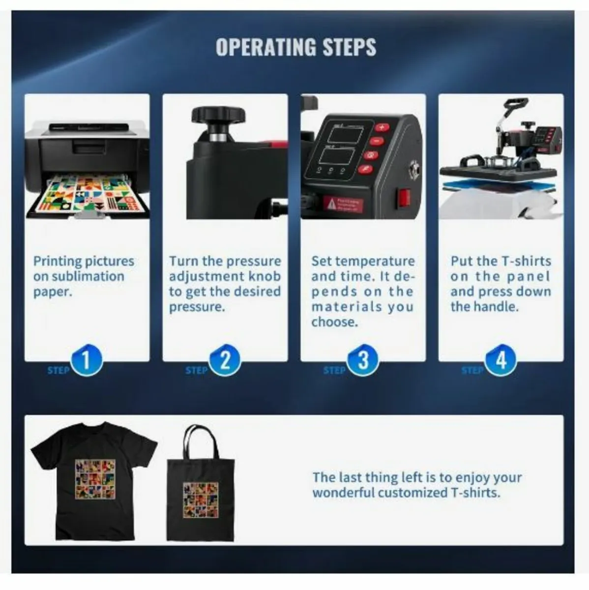 Heat Press, 5 in 1 Heat Press Machine - Image 4