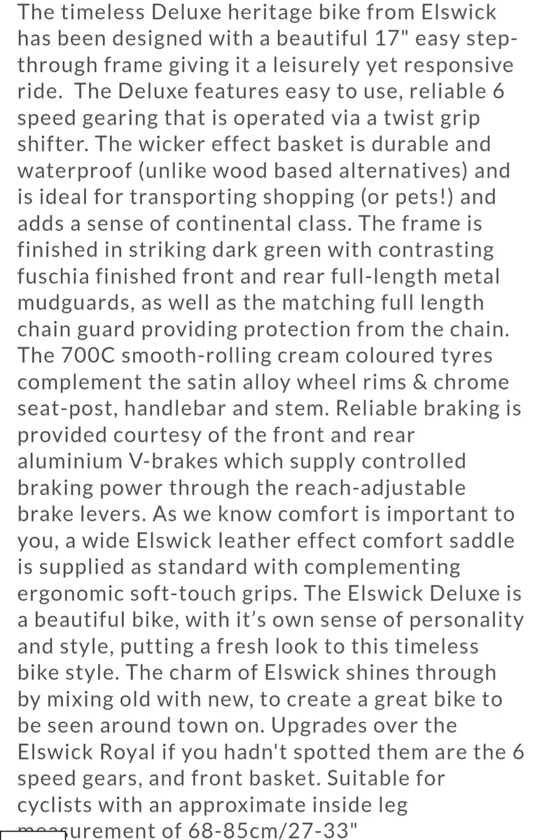 Elswick Heritage Bike - Image 2