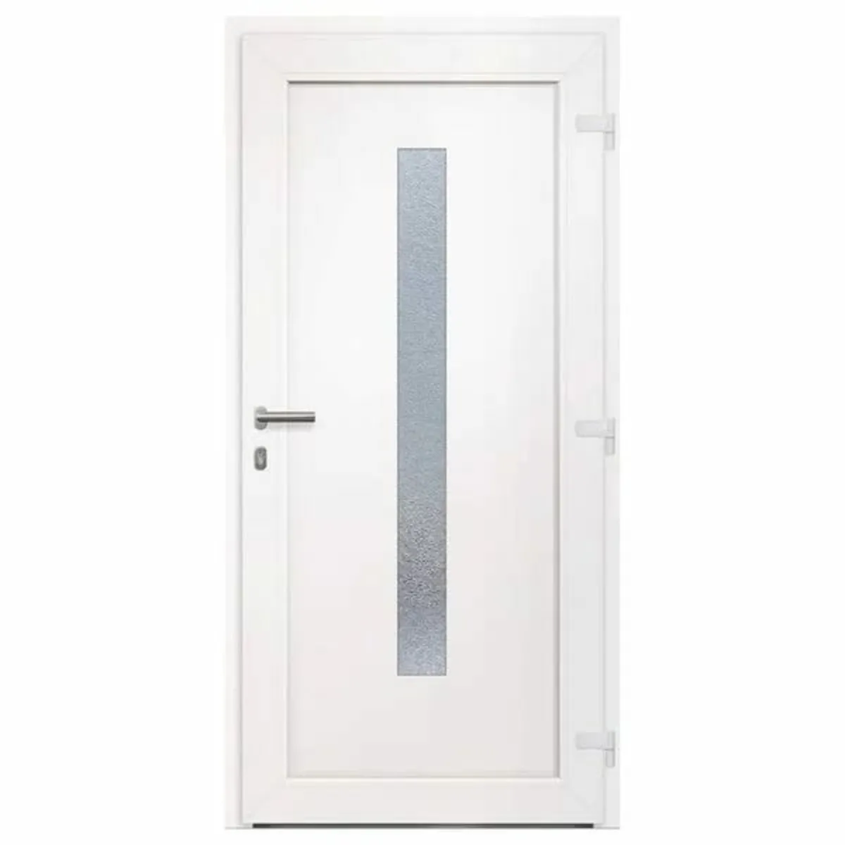 Front Door Anthracite 98x208 cm PVC - Image 4