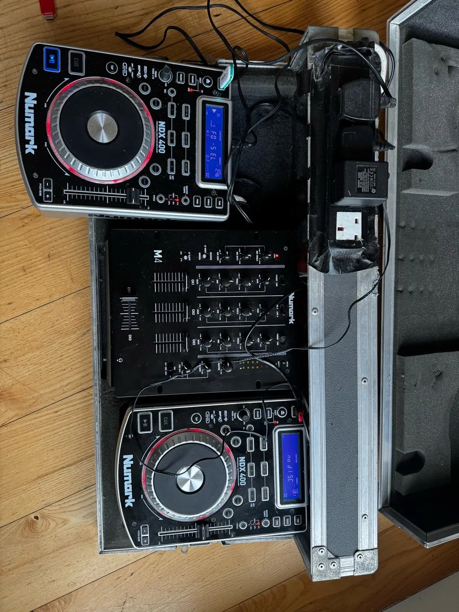 Numark NDX400 x2 + M4 Mixer DJ Setup - Image 1