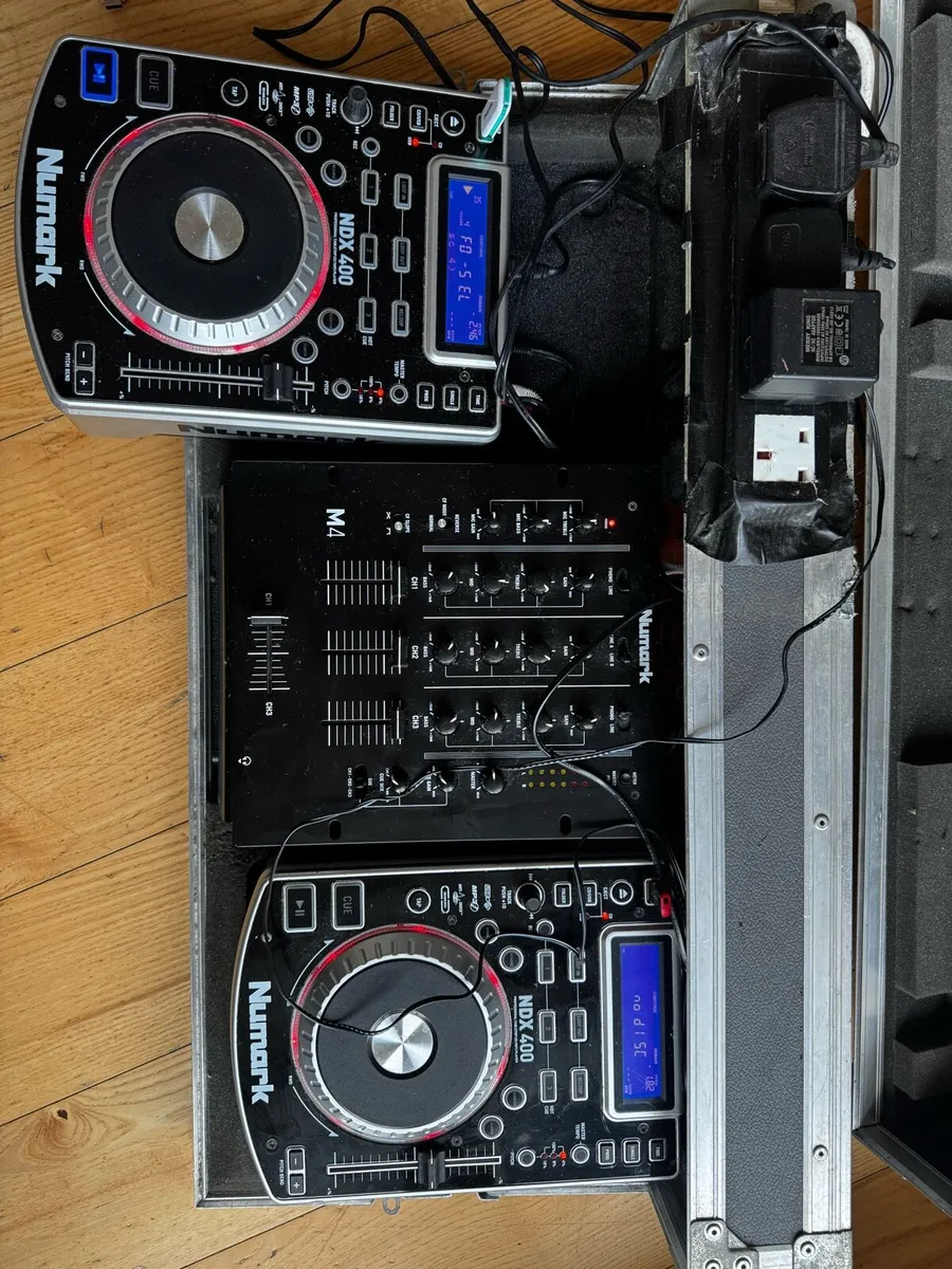 Numark NDX400 x2 + M4 Mixer DJ Setup - Image 2