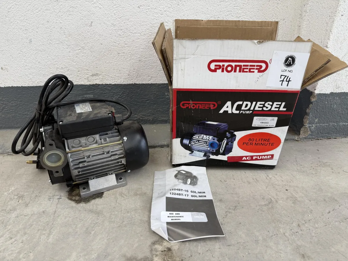 New 230V Diesel Pump **Online Auction** - Image 1