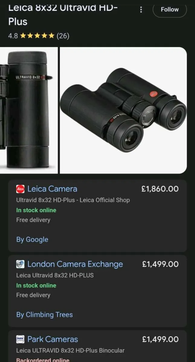 Leica Ultravid HD Plus 8 x 32