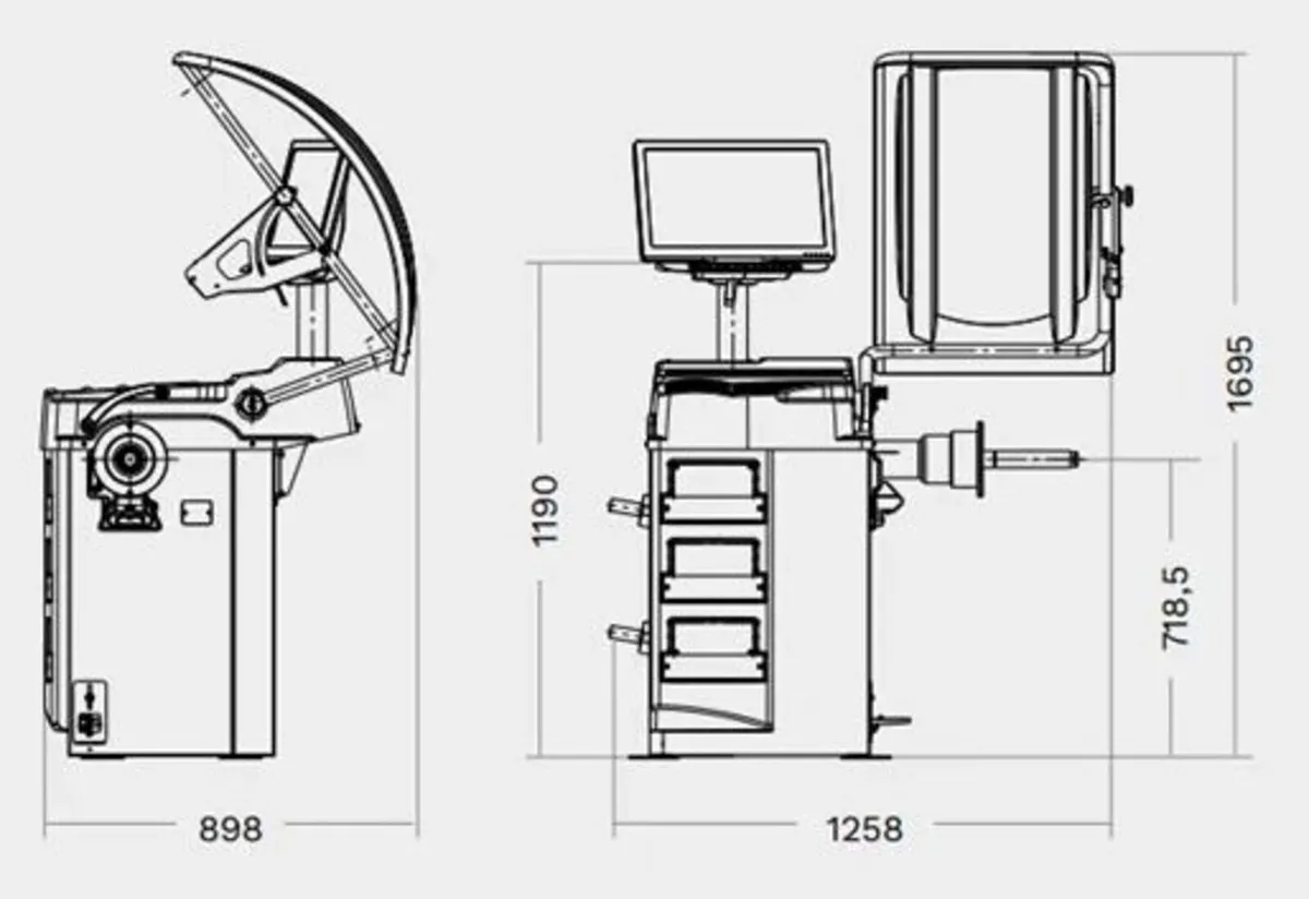 RAVAGLIOLI Wheel Balancer - Automatic System - Image 2