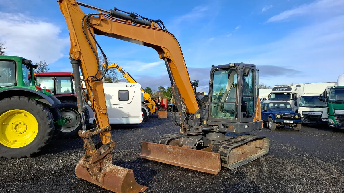 2018 Case CX80C Excavator  ,8 Ton , Zero Swing - Image 2