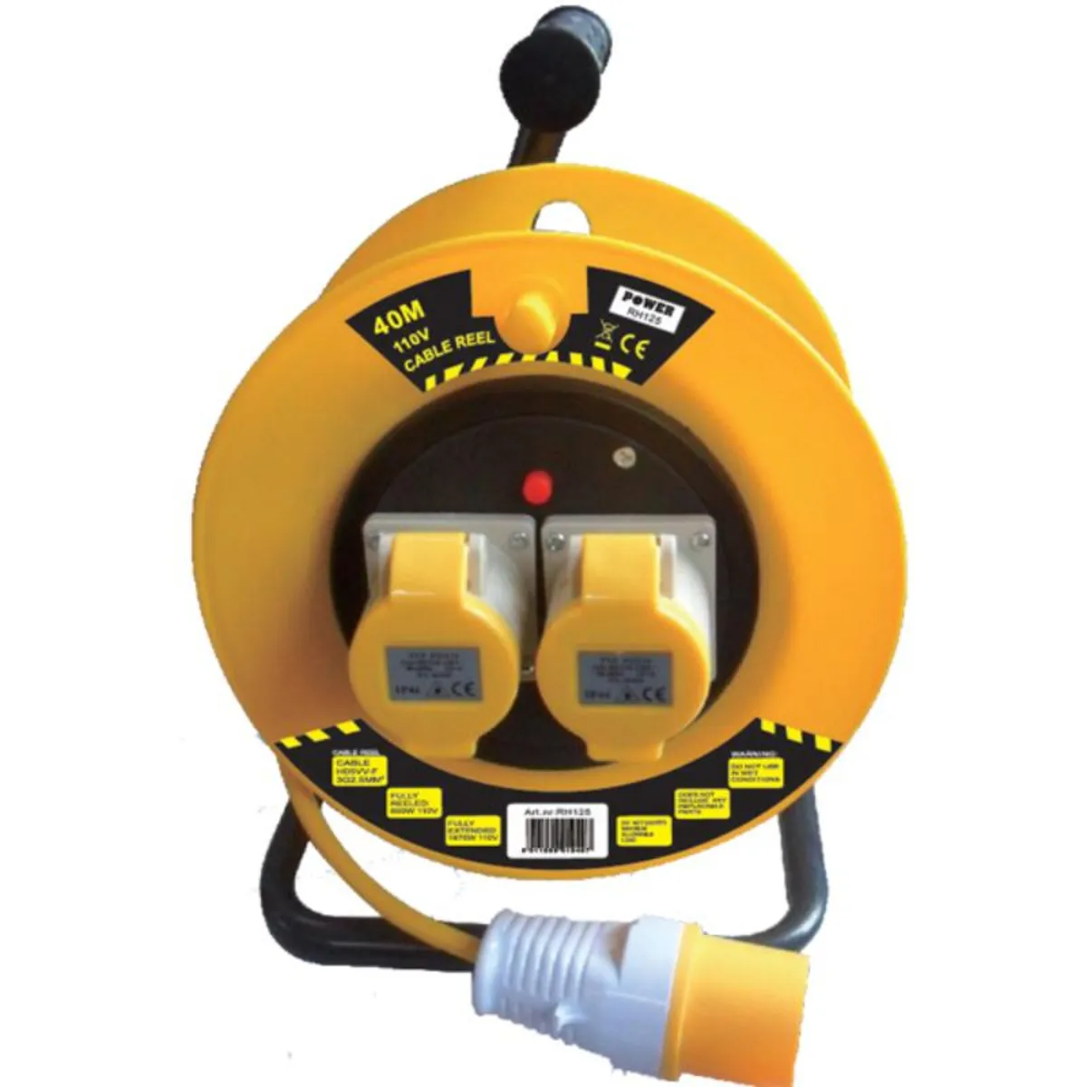 Power Cable Reel – 40mtr, 2.5mm, 110V