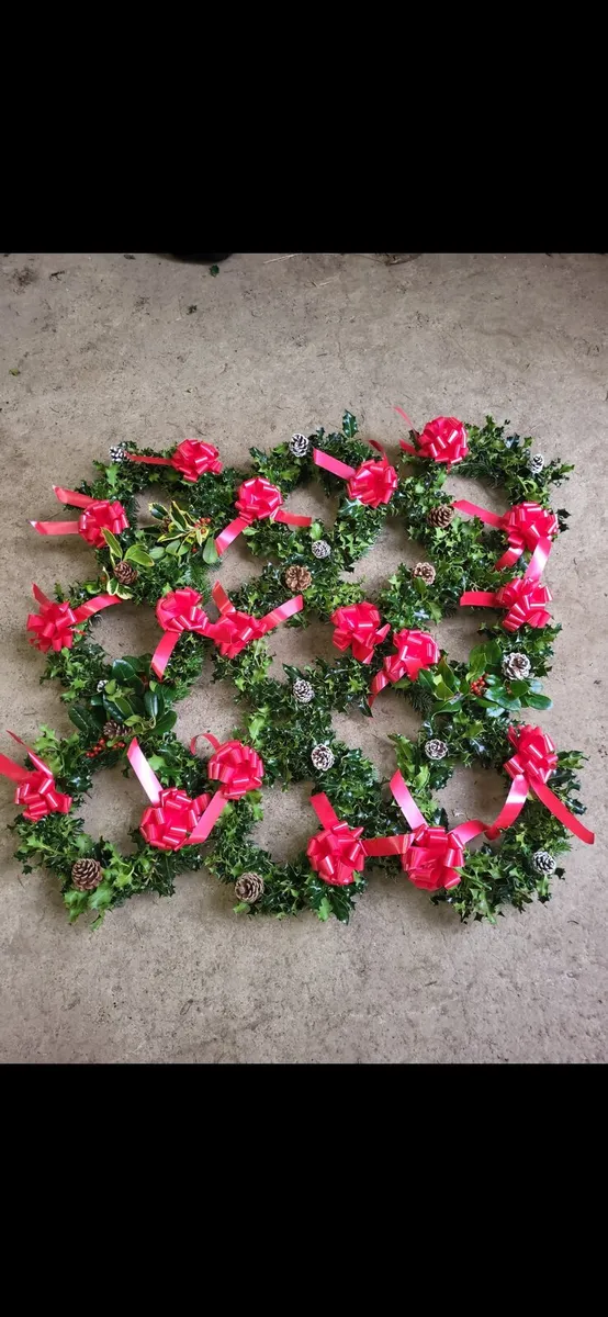 Holly wreaths