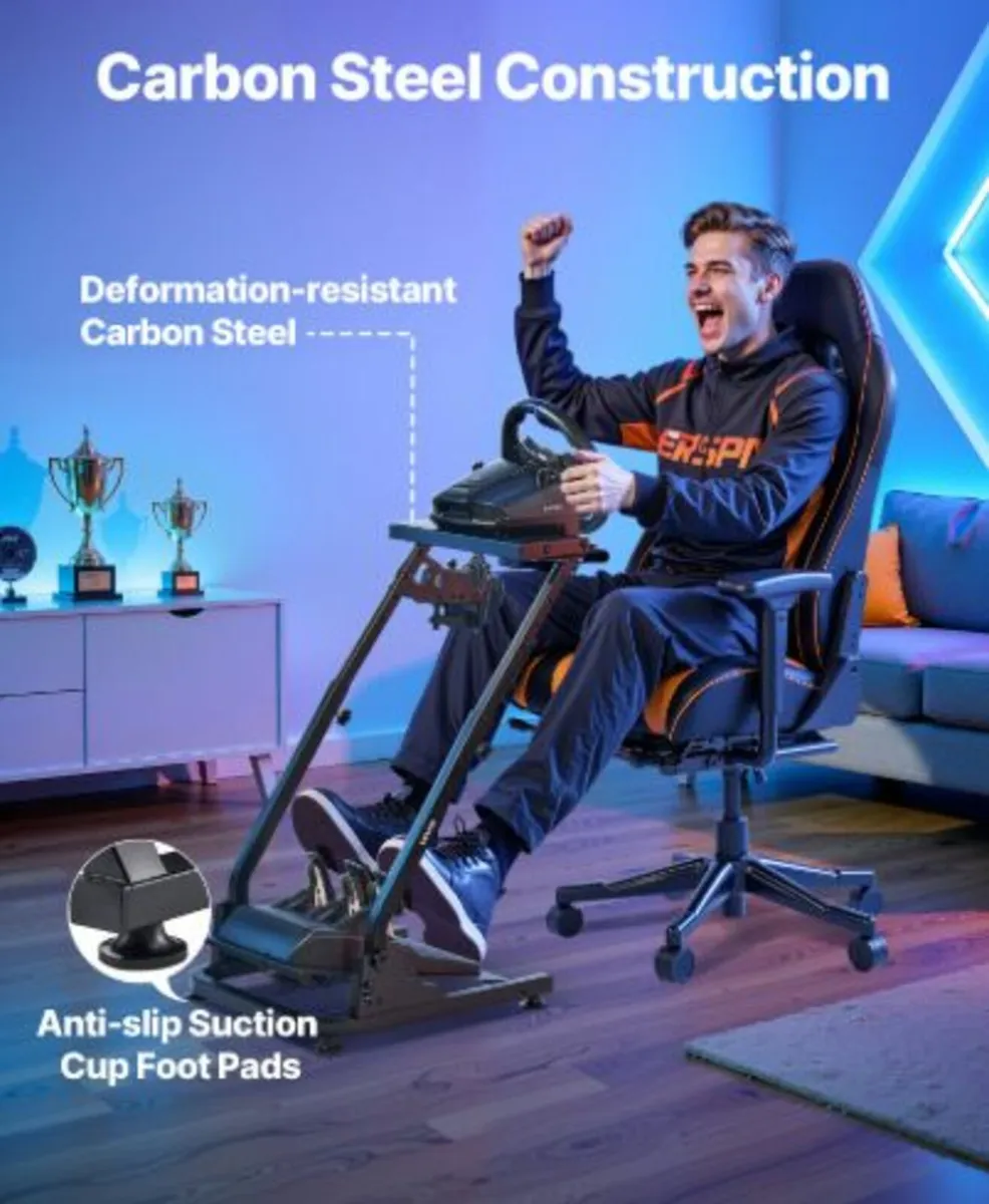 Racing Wheel Stand,Adjustable & Foldable Simulator - Image 3