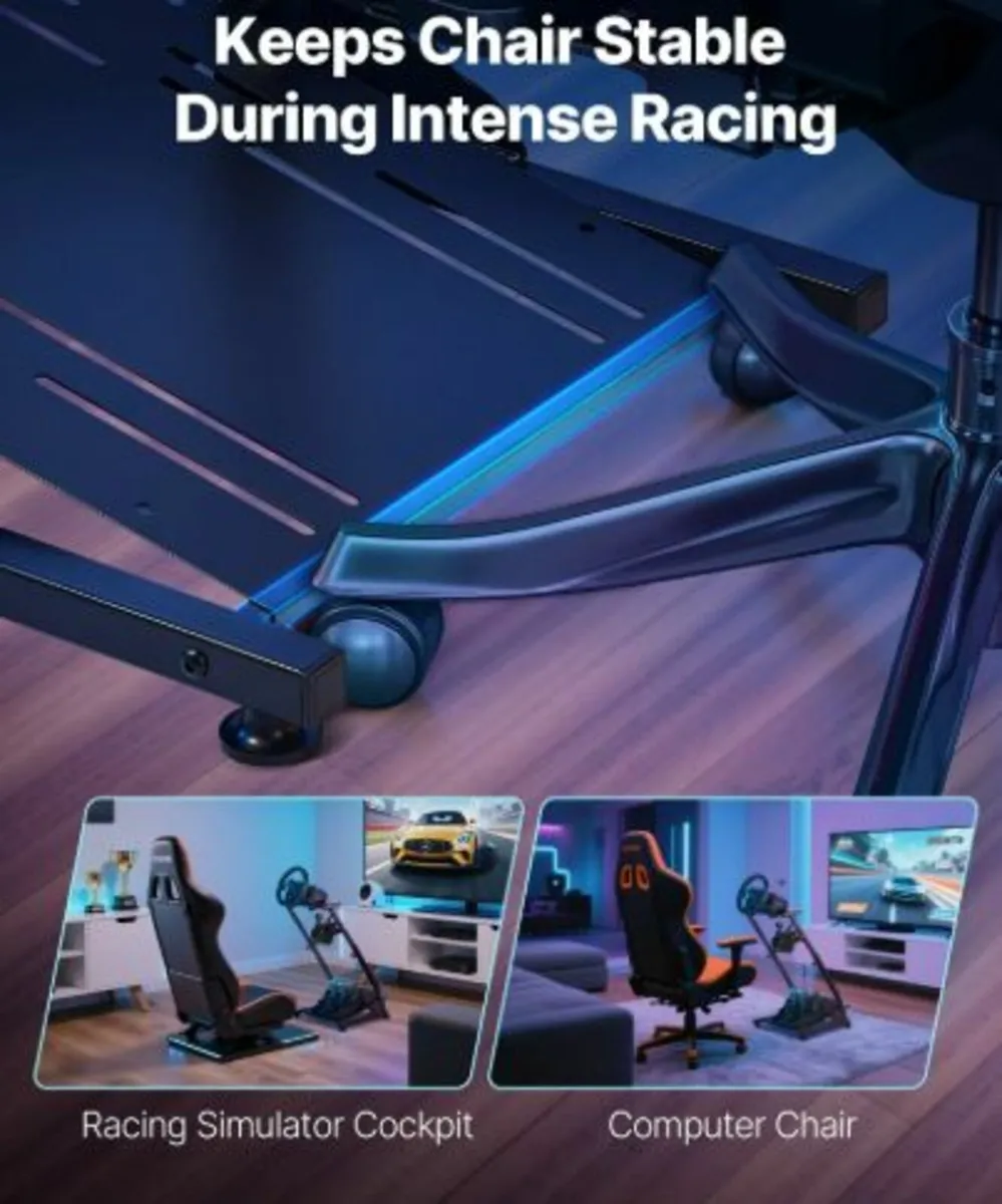 Racing Wheel Stand,Adjustable & Foldable Simulator - Image 4