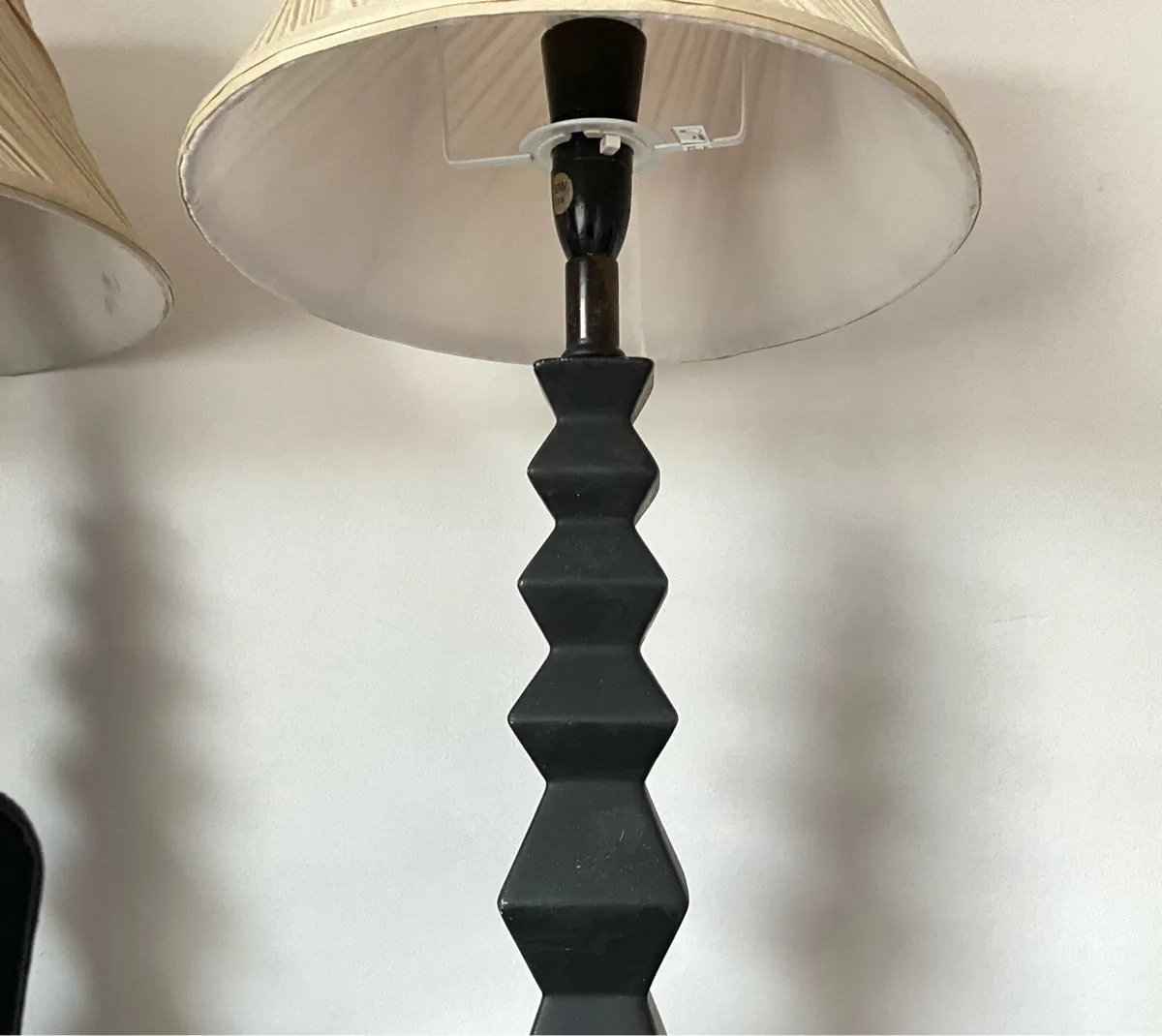 Pair of Ceramic Lamps Complete with Shades & Bulbs - Image 3