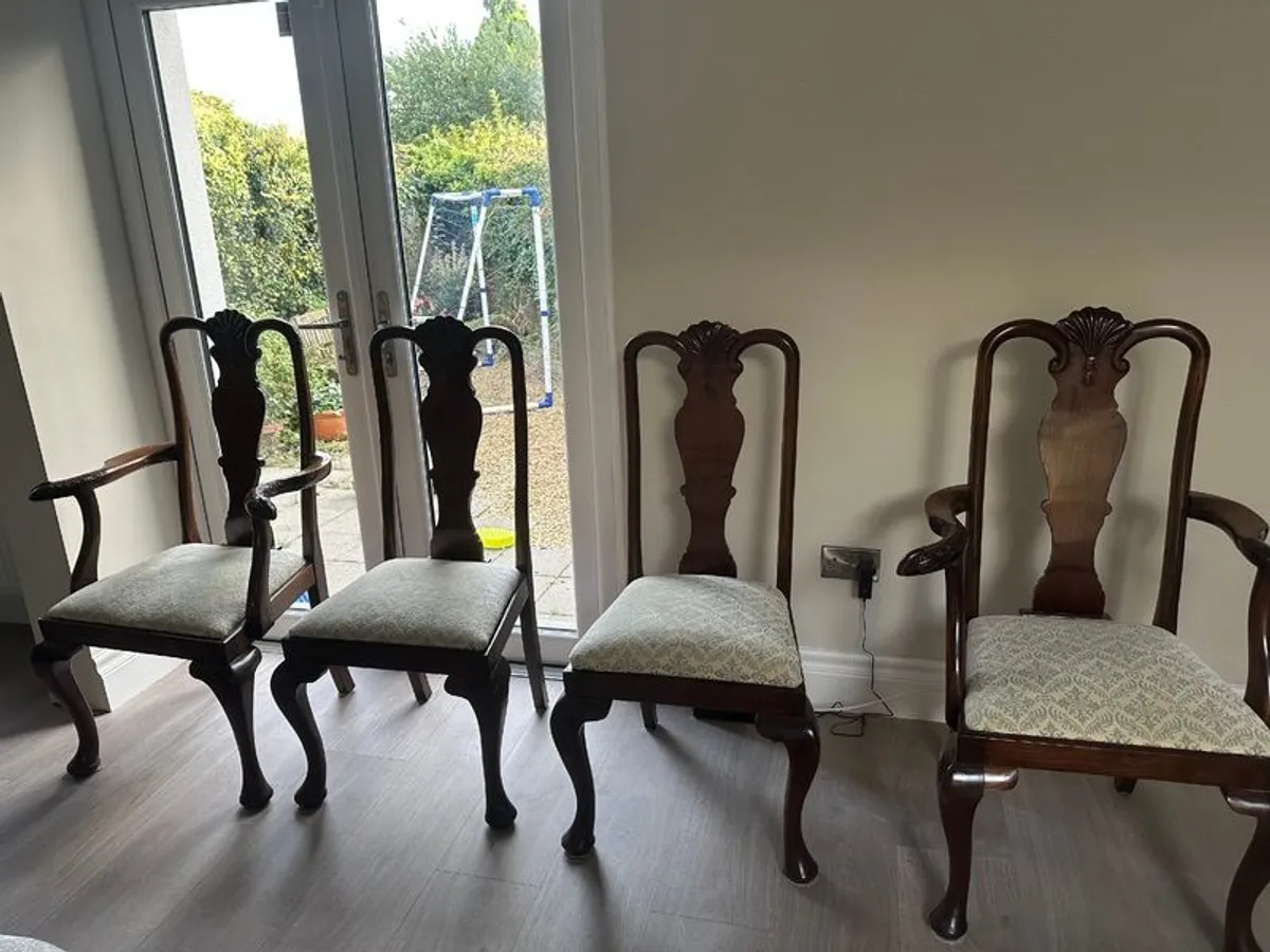 Mahogony table and 8 chairs for sale - Image 2