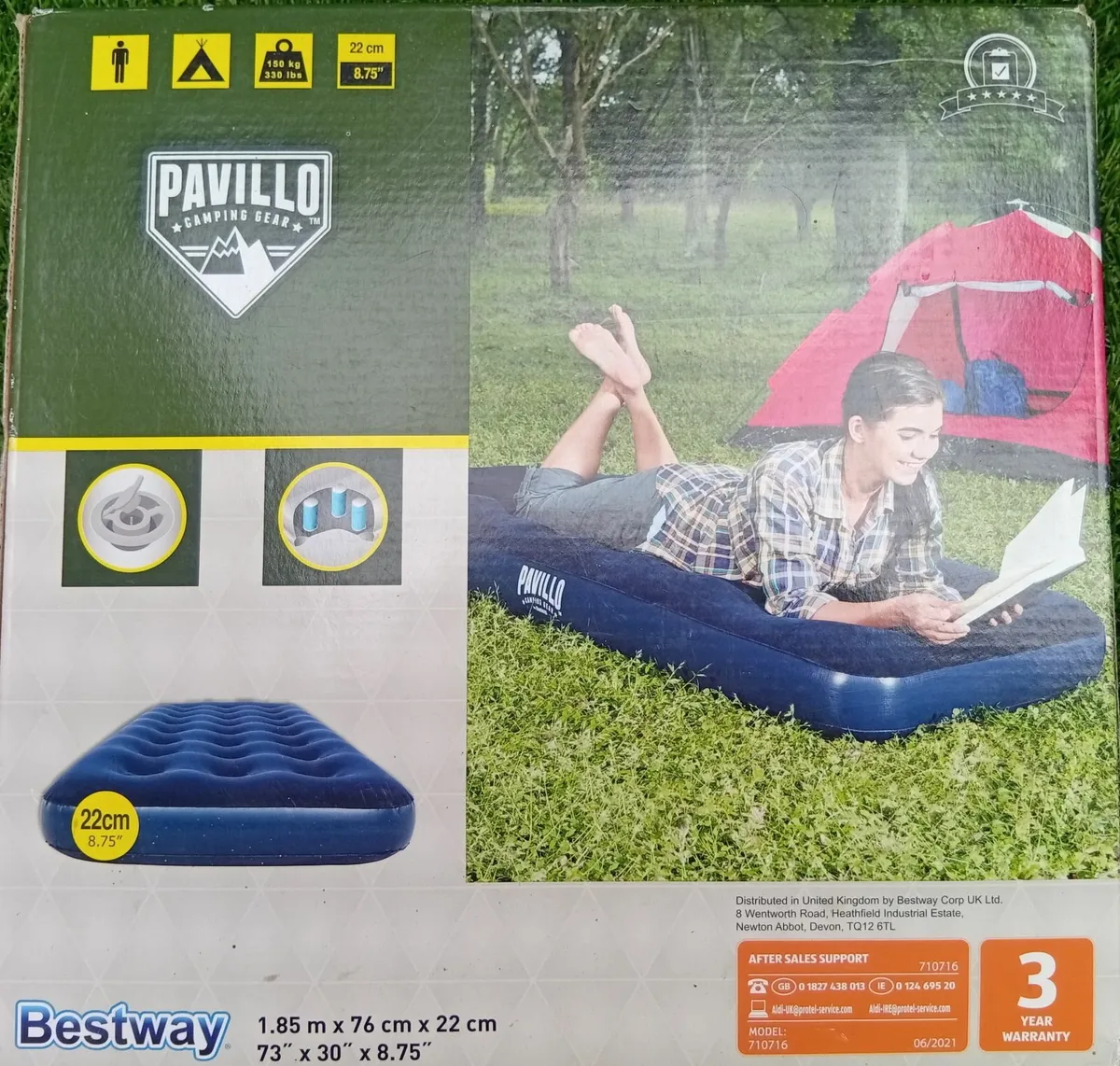 Brand New Inflatable Air Single mattress bed float - Image 1