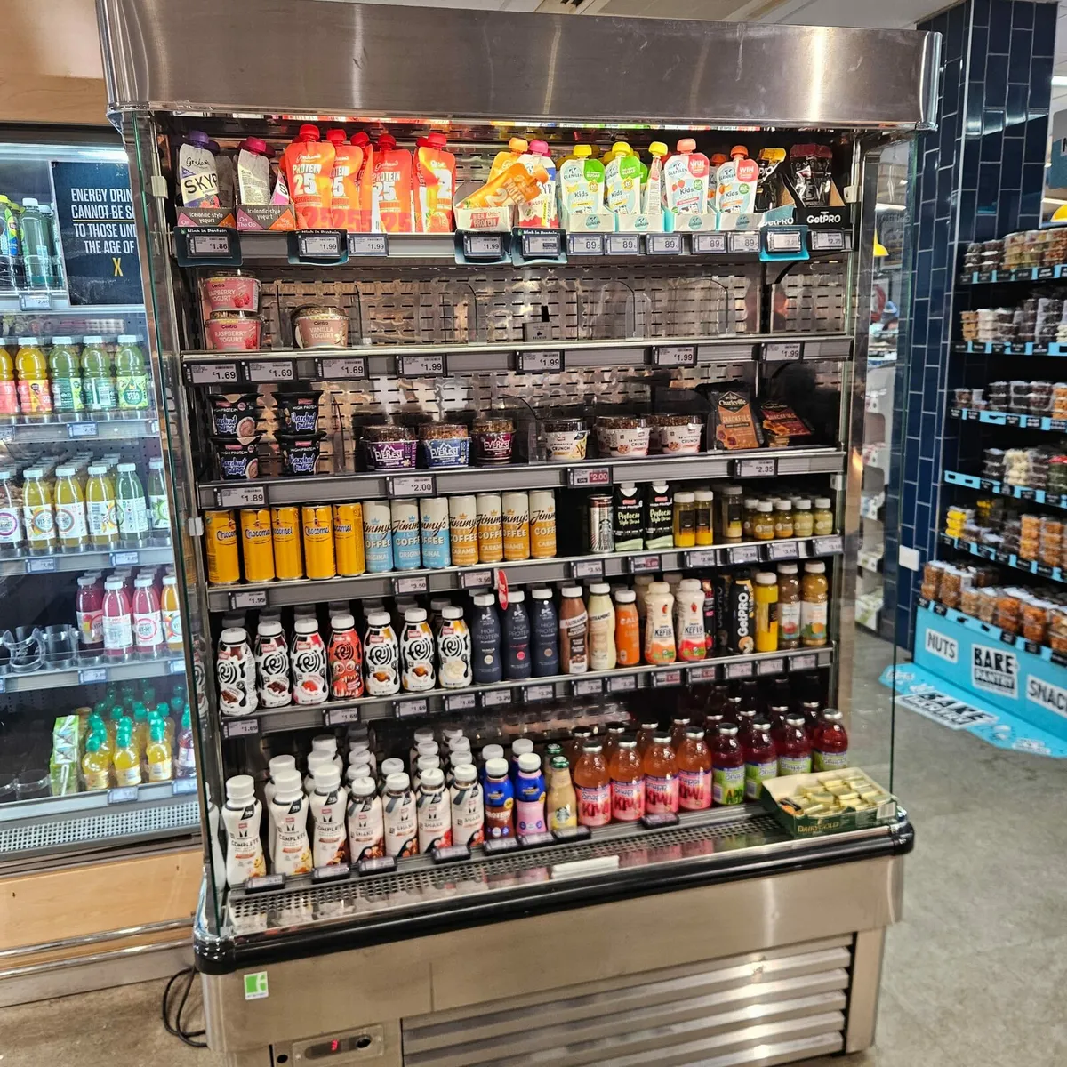 Front of store fridge