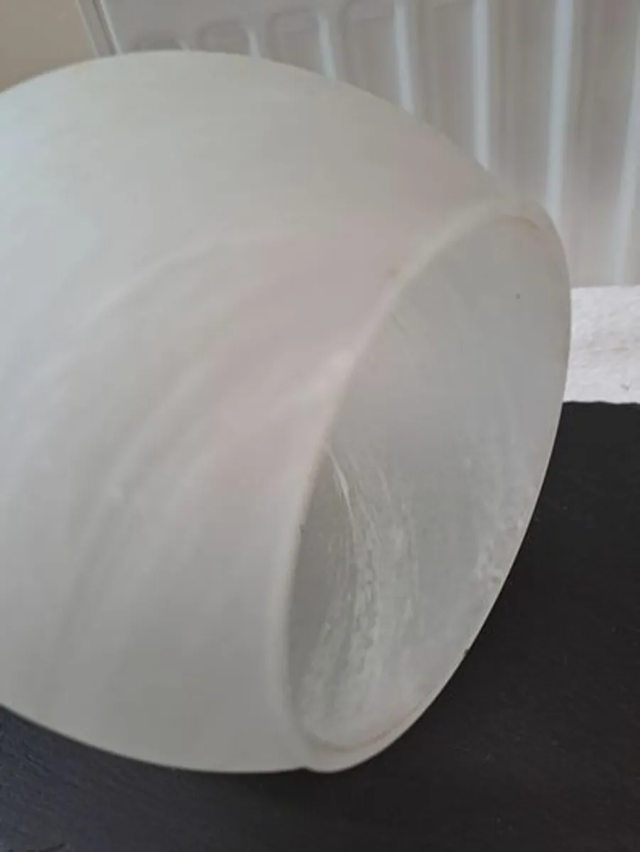 Vintage frosted Lamp shade - Image 2