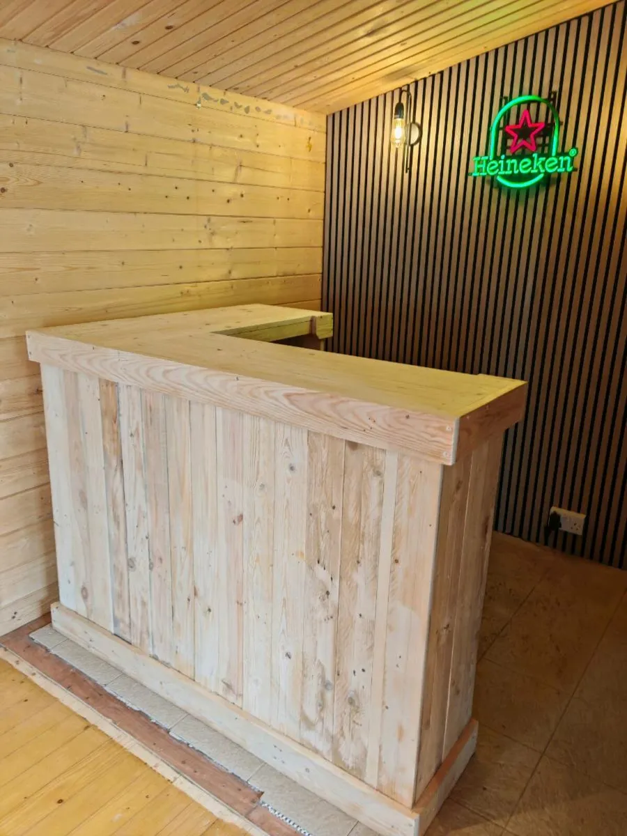 Handmade rustic homebar - Image 2