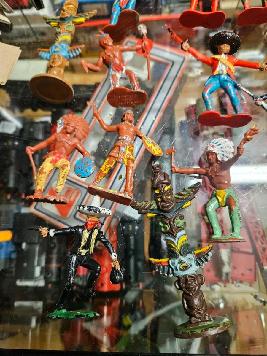 Vintage Crescent Mexicans Cowboys Indians - Image 2