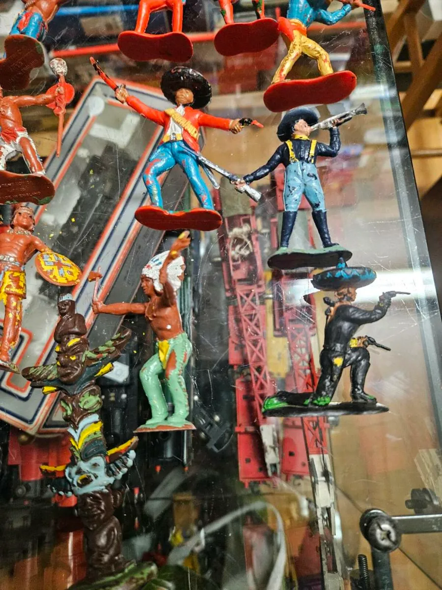 Vintage Crescent Mexicans Cowboys Indians - Image 3