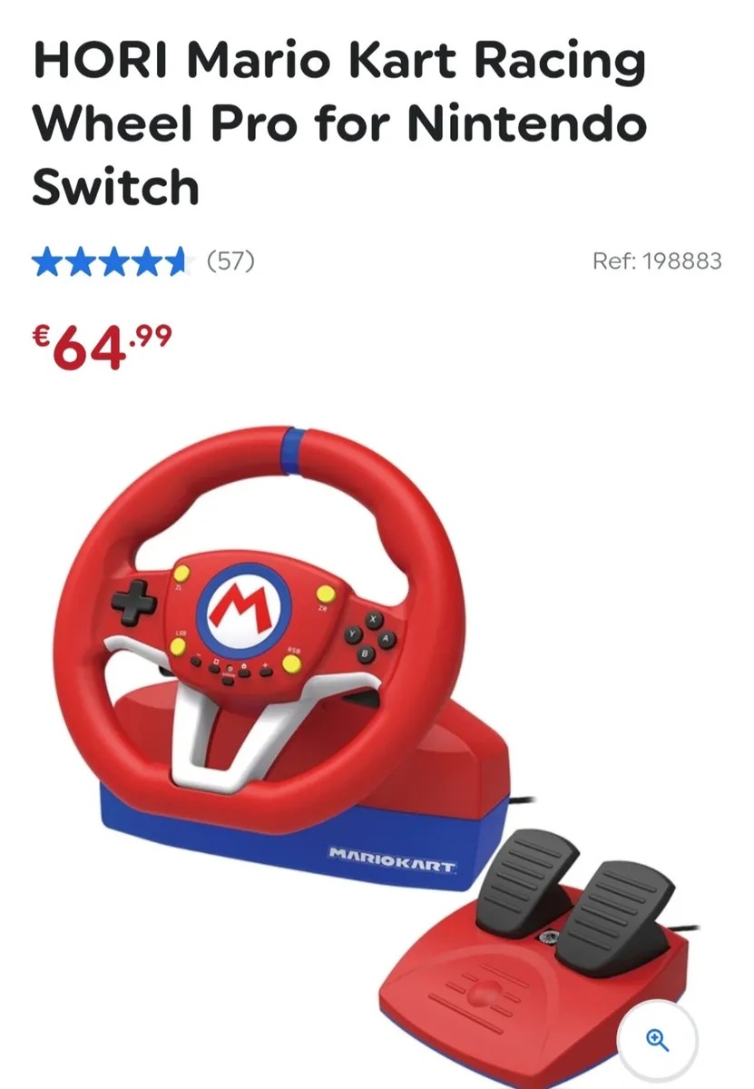 Mario kart Racing wheel pro for Nintendo Switch - Image 1