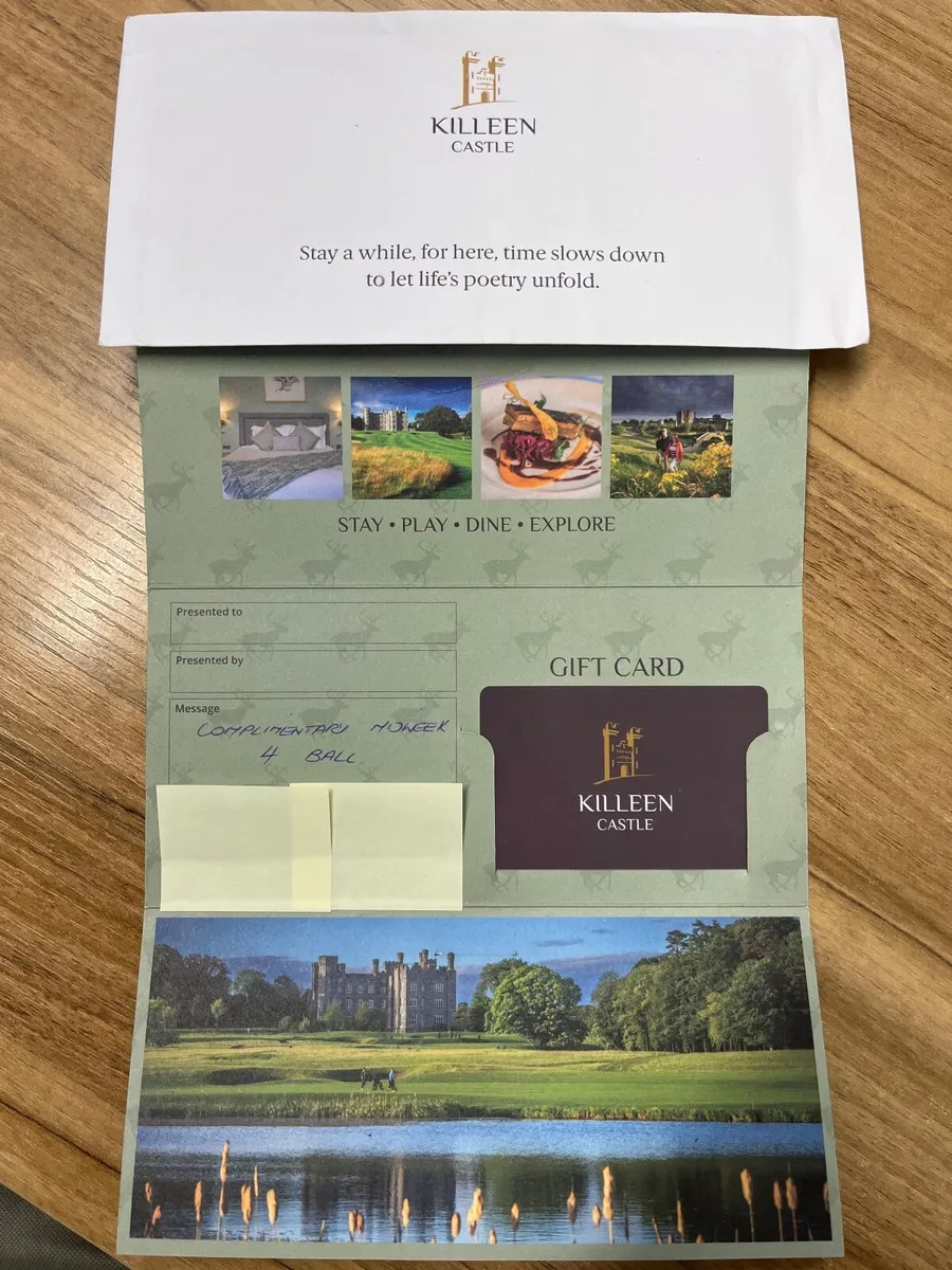 Killeen Castle Green Fee Voucher