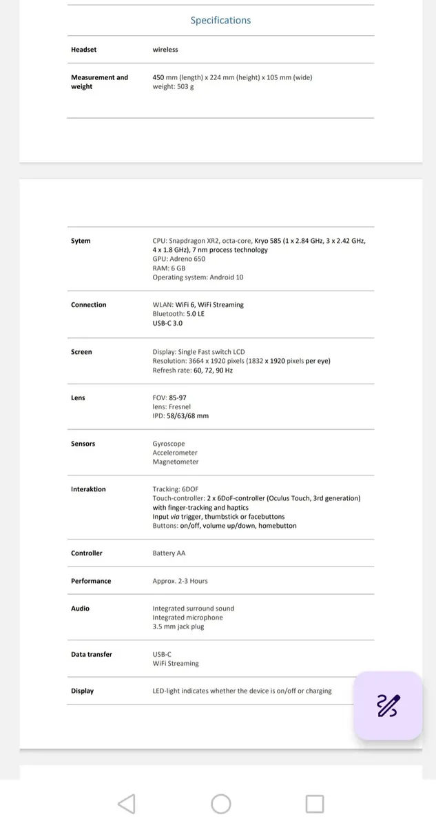 MetaQuest 2 - 128 VR headset + accessories - Image 3