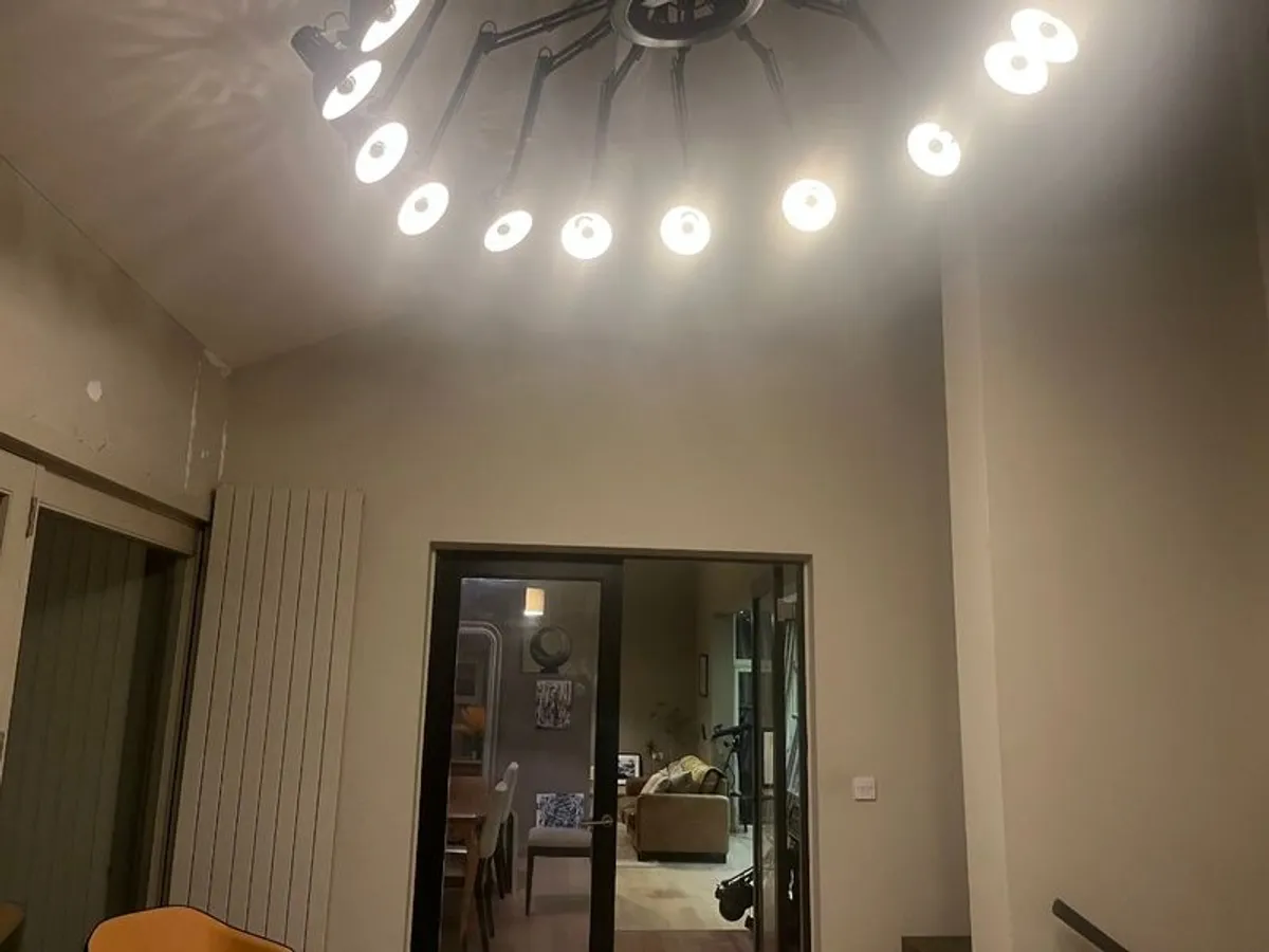 One of a kind bespoke large statement light designed and made by lighting designer  artist - Image 1