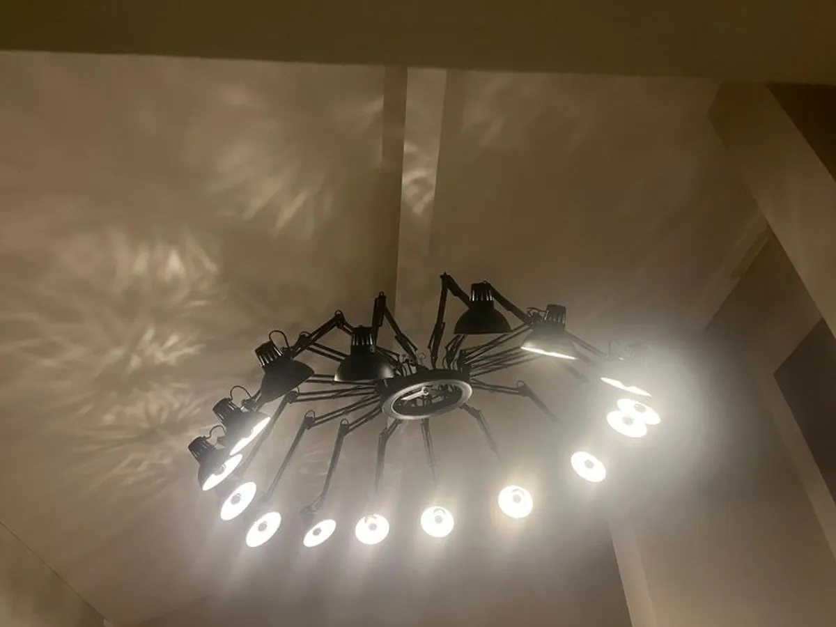 One of a kind bespoke large statement light designed and made by lighting designer  artist - Image 3