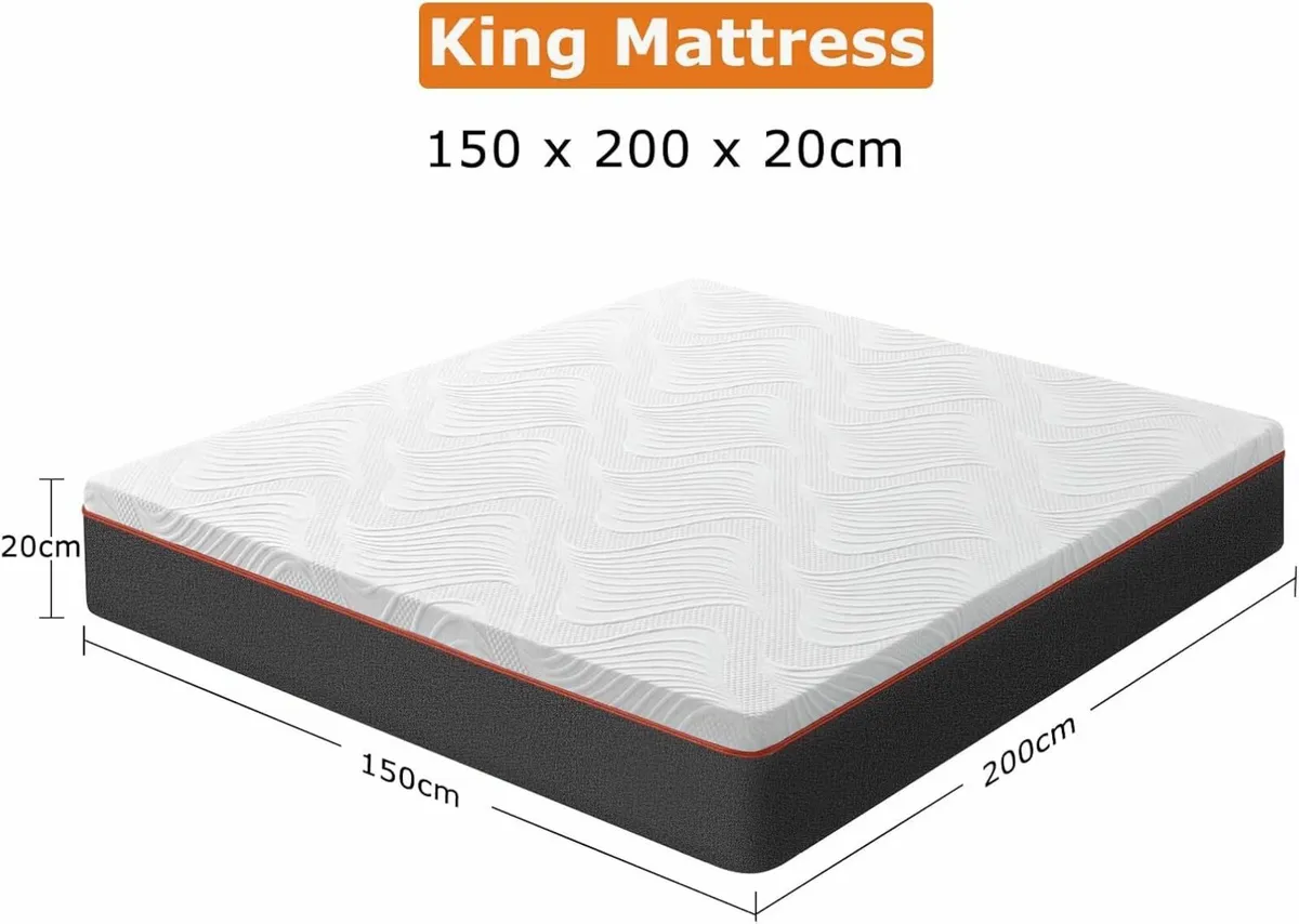 King Mattress Memory Foam Mattress 150x200cm - Image 3