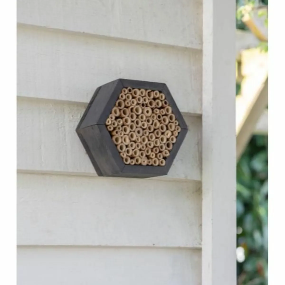 Shetland Wild Bee House Hexagonal Grey – GT6 - Image 1